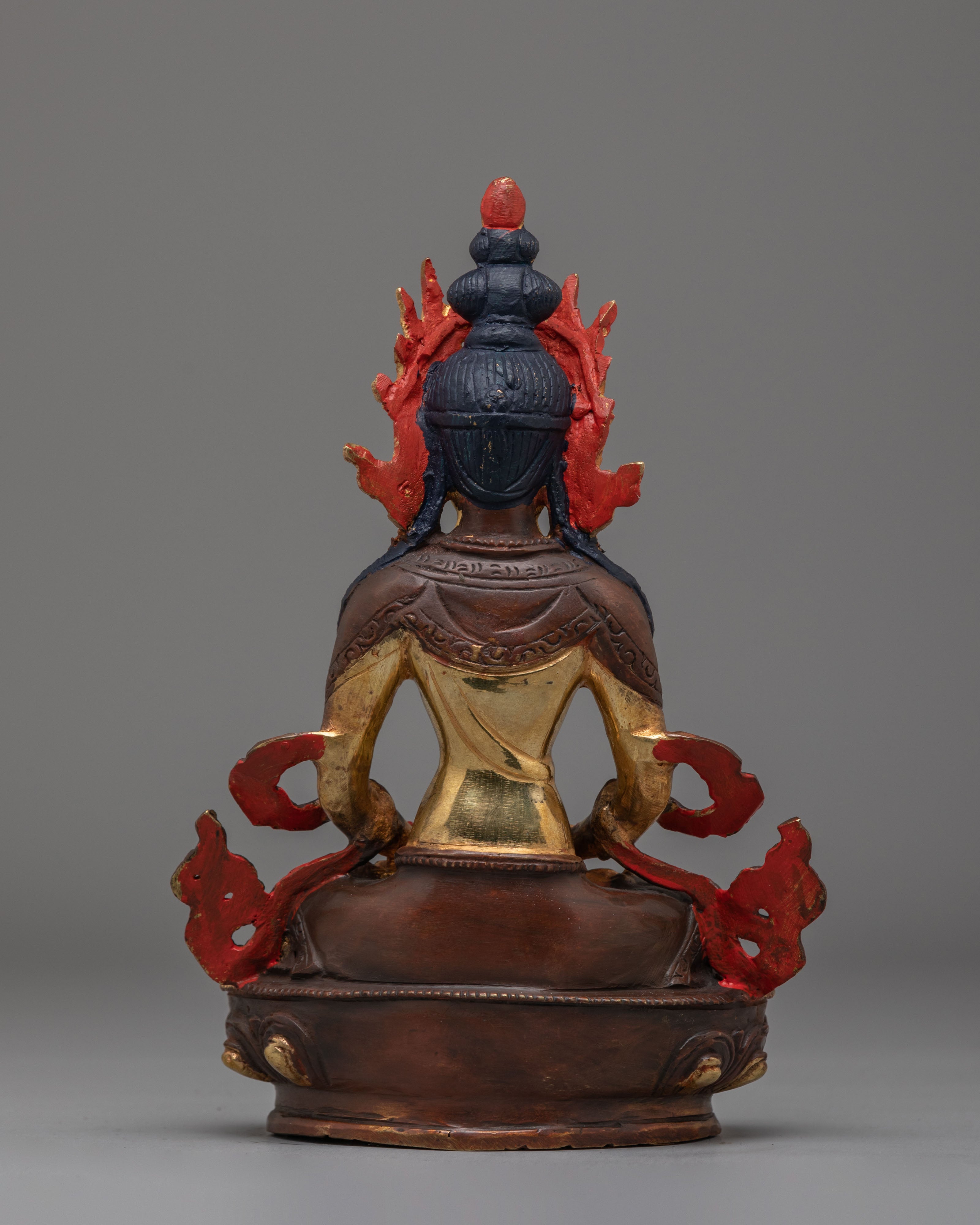 Handmade Long Life Buddha Amitayus Statue | Himalayan Buddhist Sacred Art