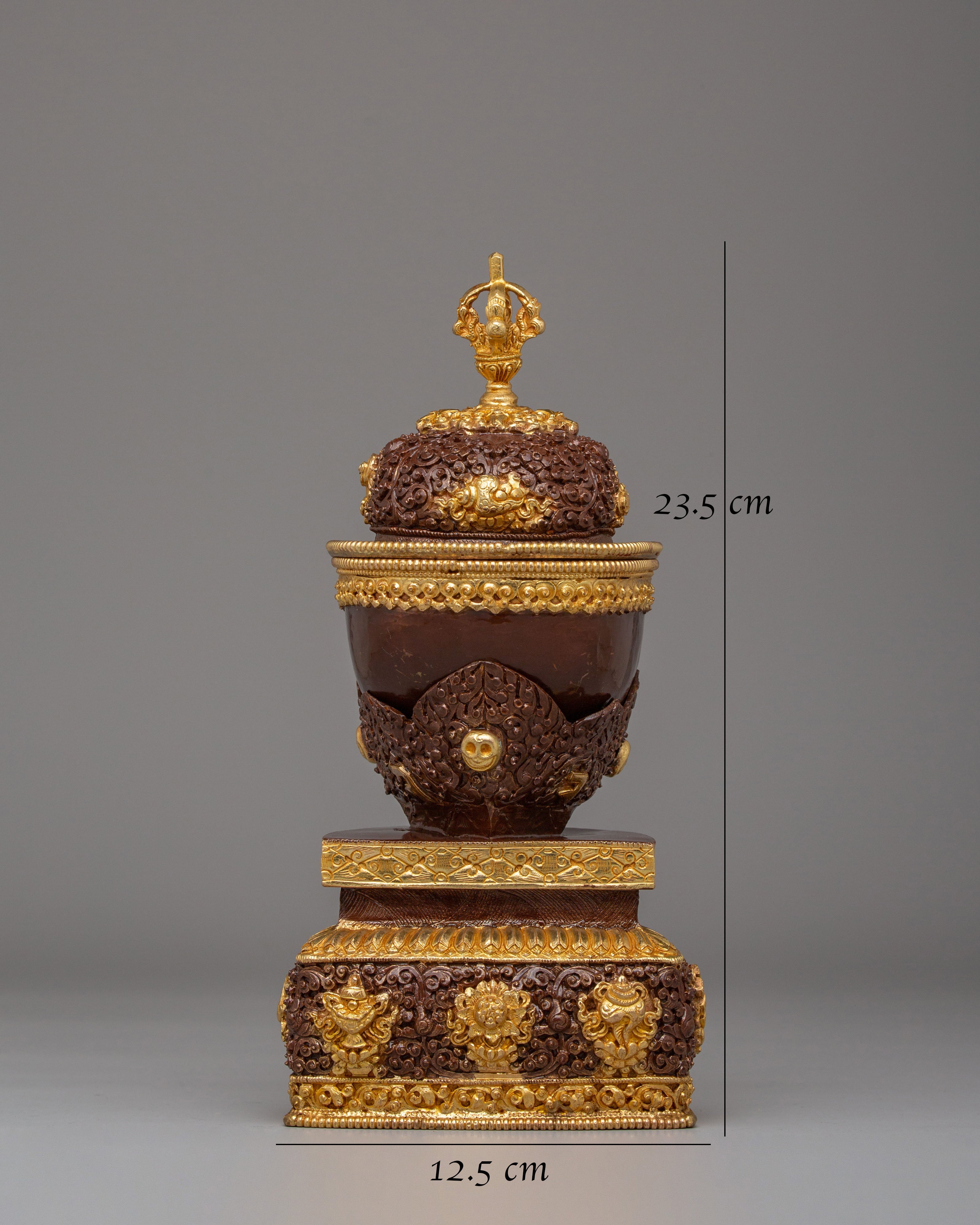 Buddhist Ritual Kapala for Altar Use | Symbolizing Purity and Devotion