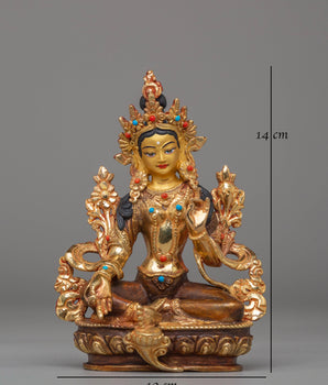 Green Tara Sacred Statue | Spiritual Decor