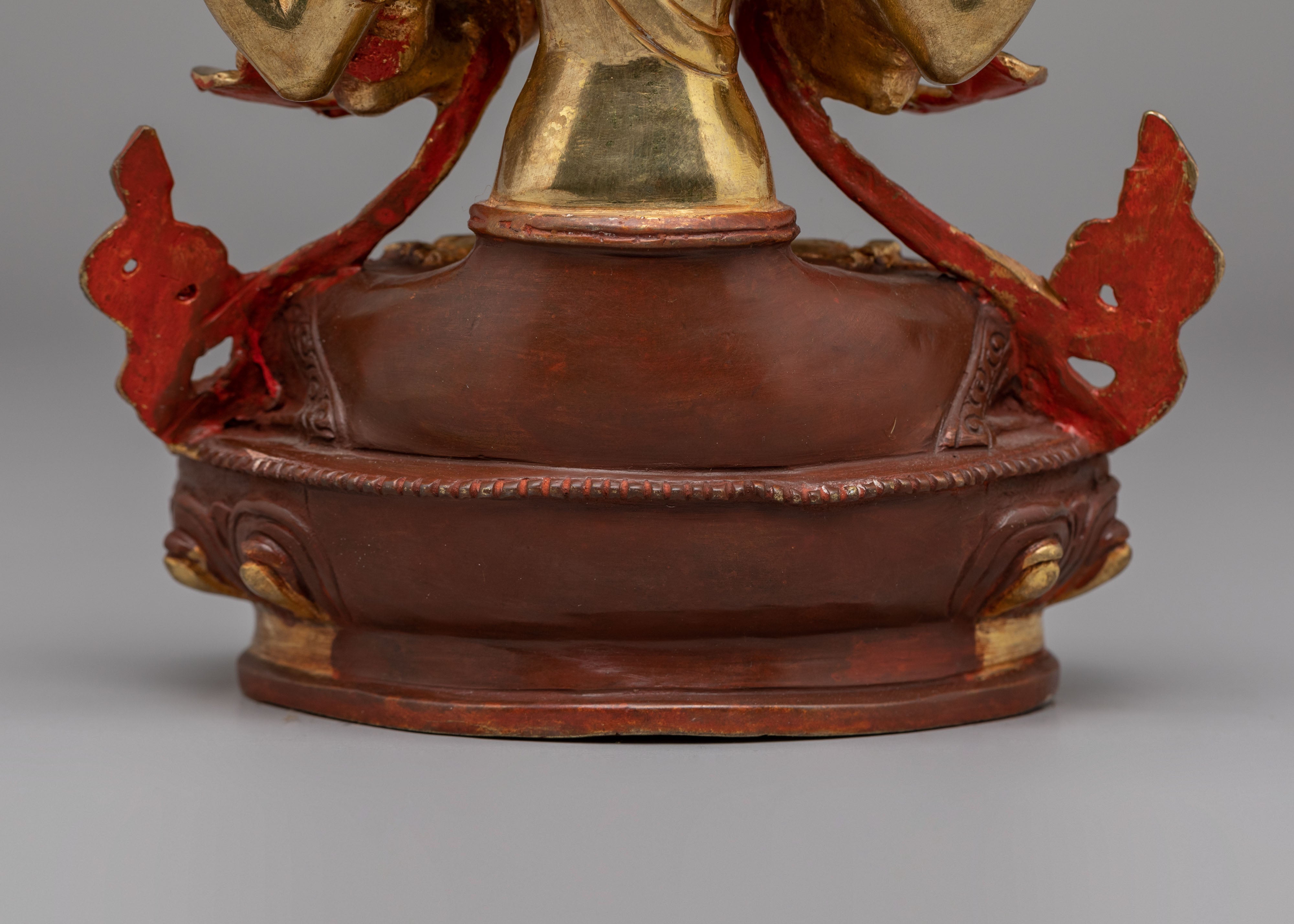Handmade Chenrezig Deity Statue | Tibetan Bodhisattva of Compassion
