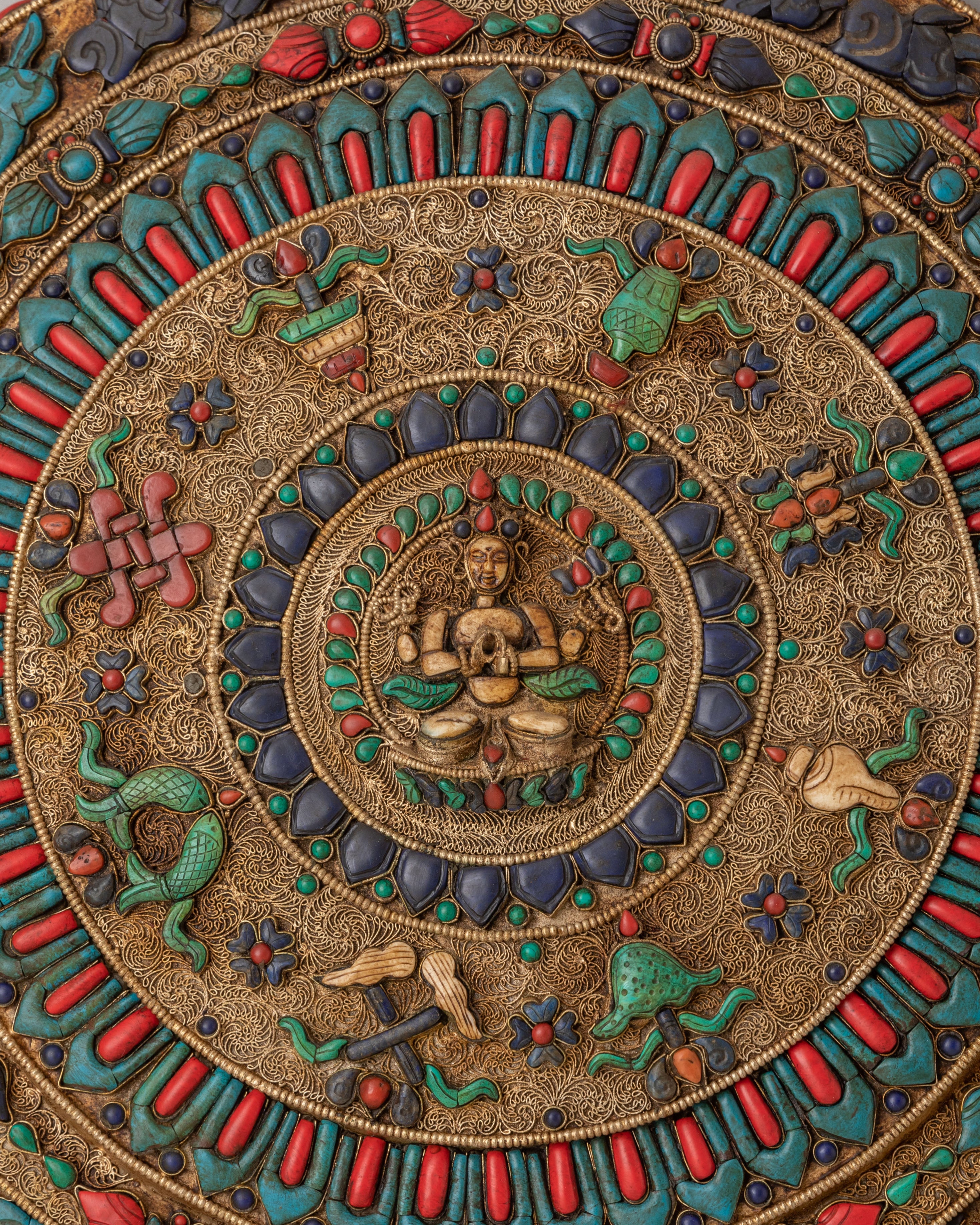 Handcrafted Chenrezig Wall Hanging | Spiritual Decor