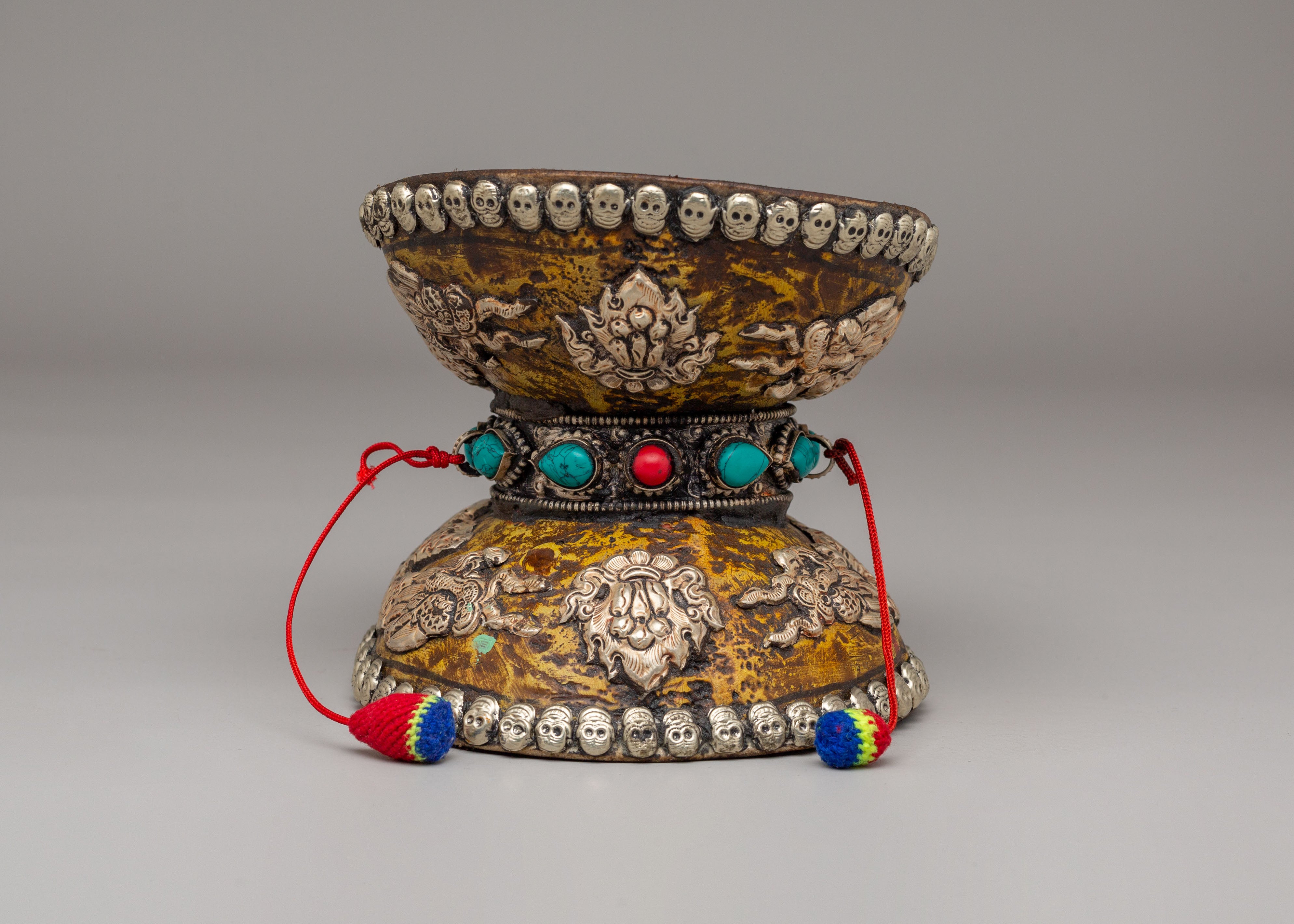 Sacred Ceremonial Damaru | Handcrafted Ritual Drum