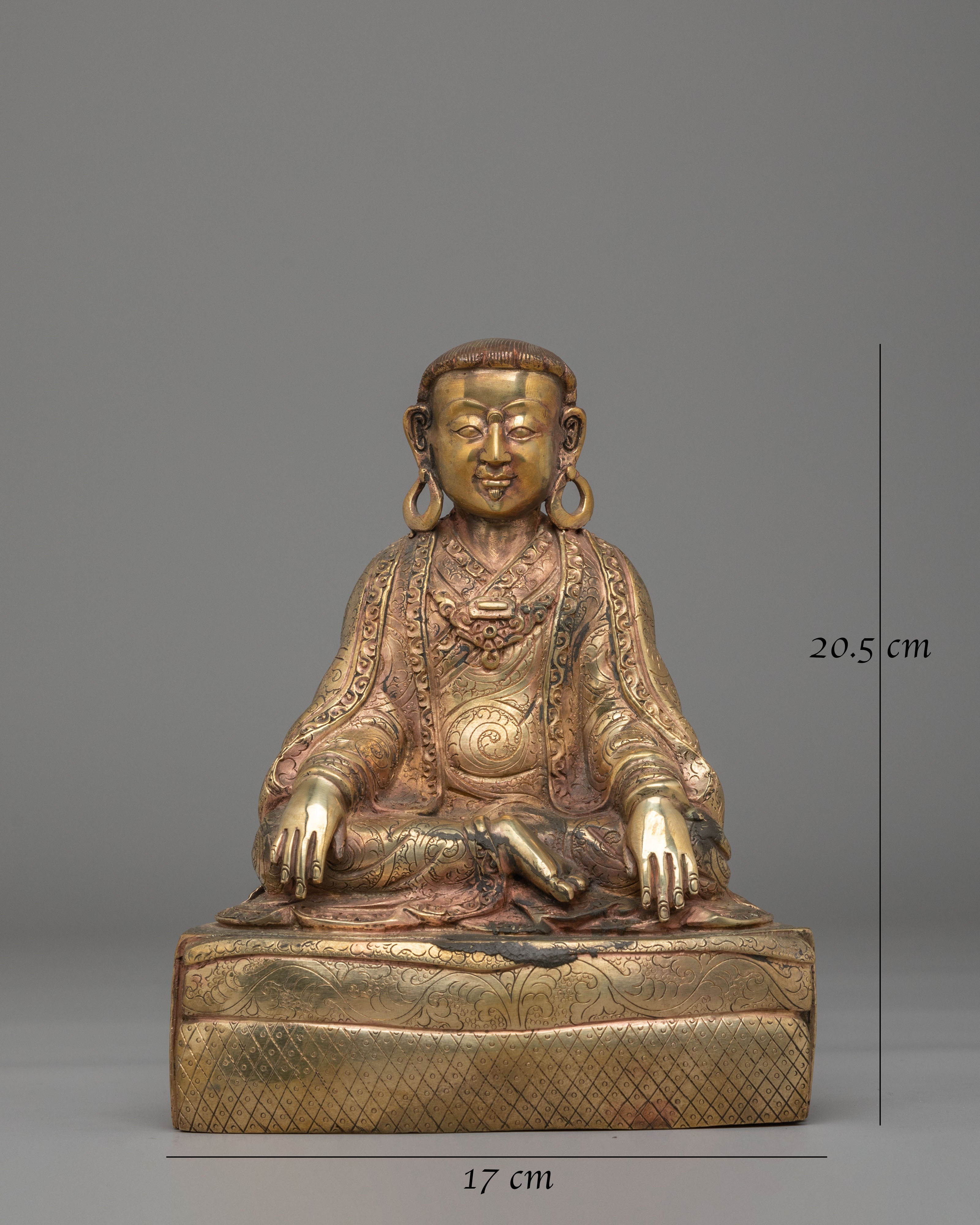 Handmade Marpha Statue | Buddhist Guru Altar Sculpture