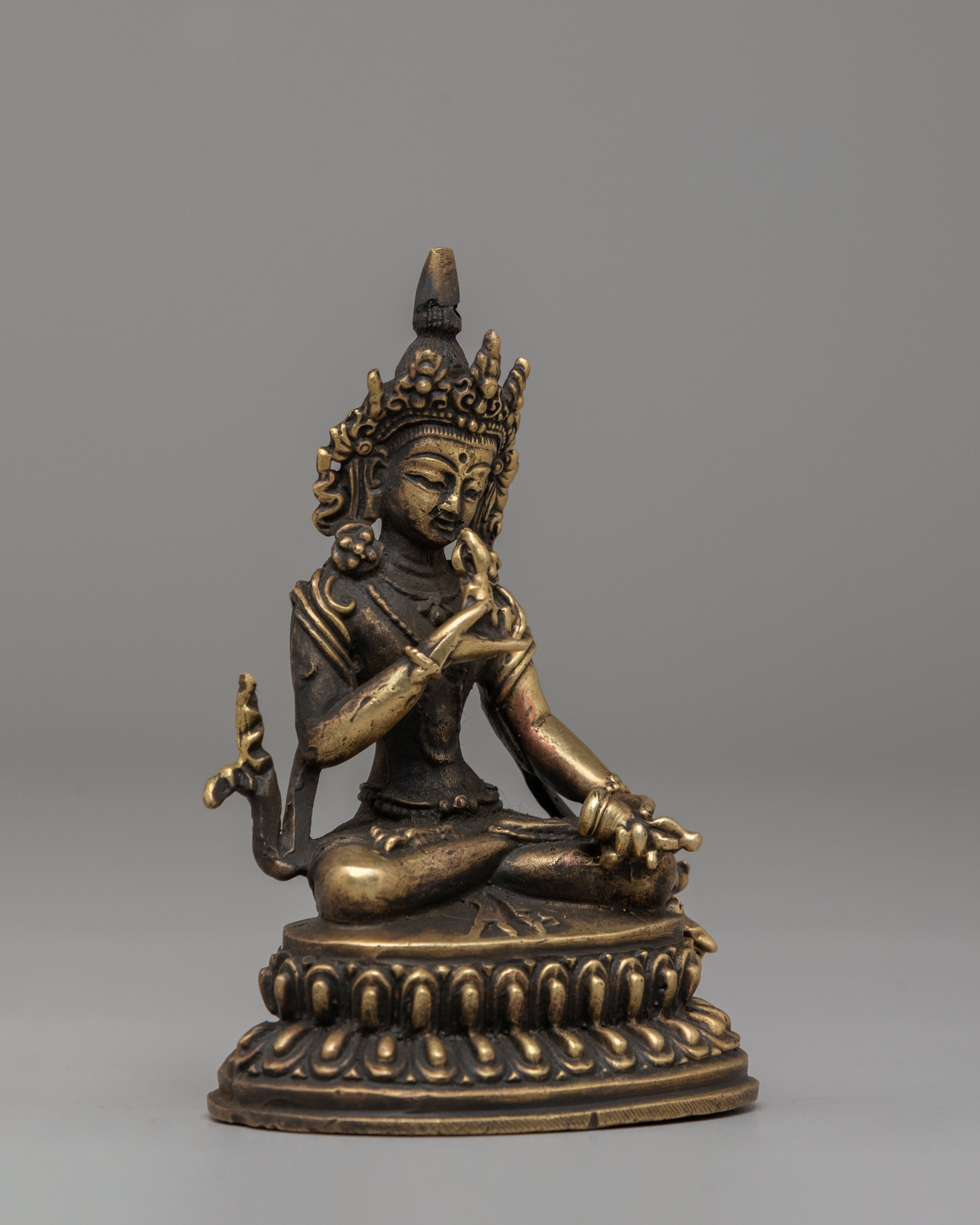 Handcrafted Sacred Vajrasattva Statue | Tibetan Buddhist Purification Deity