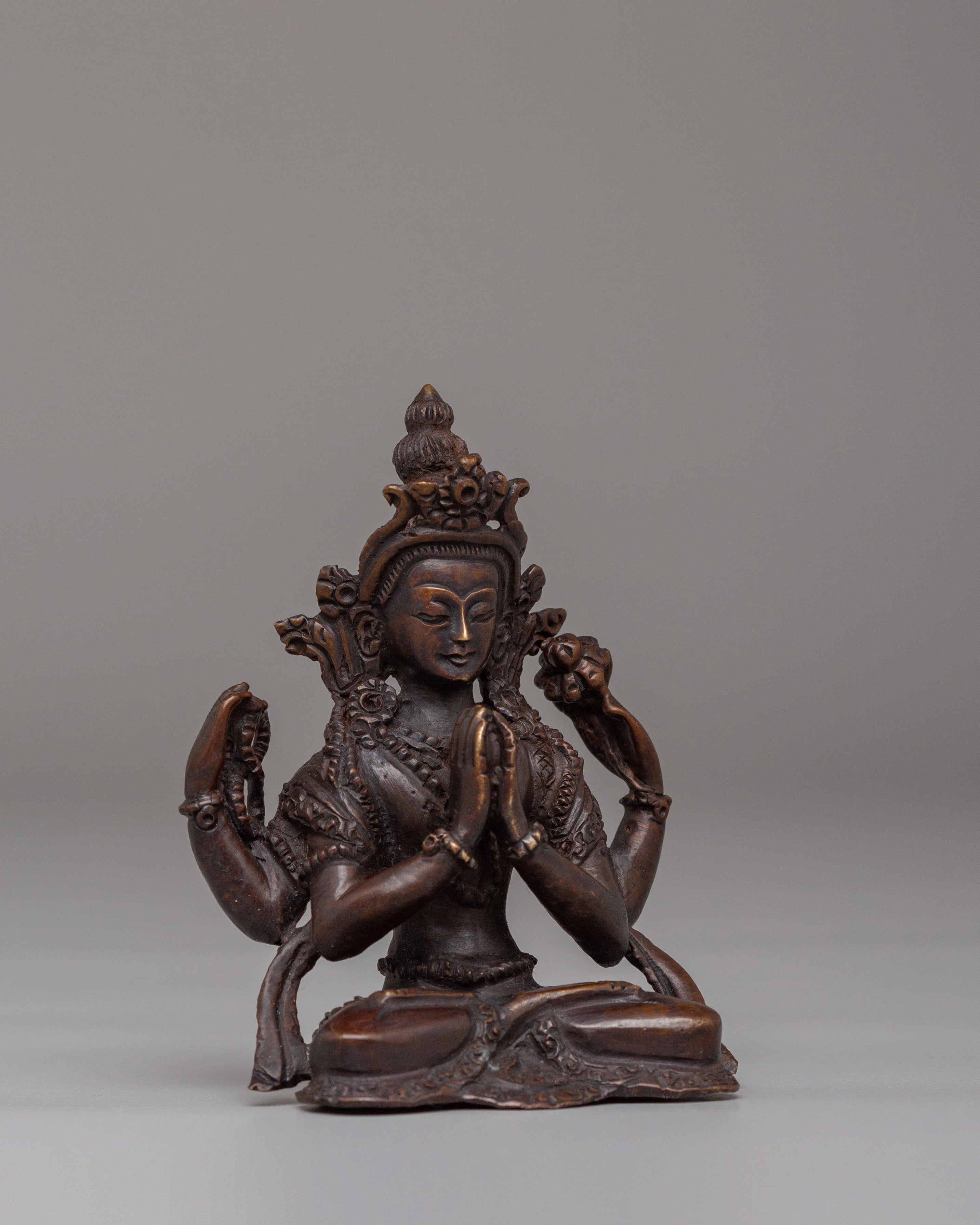 Tibetan Chenrezig Buddha Statue | Symbol of Compassion and Wisdom