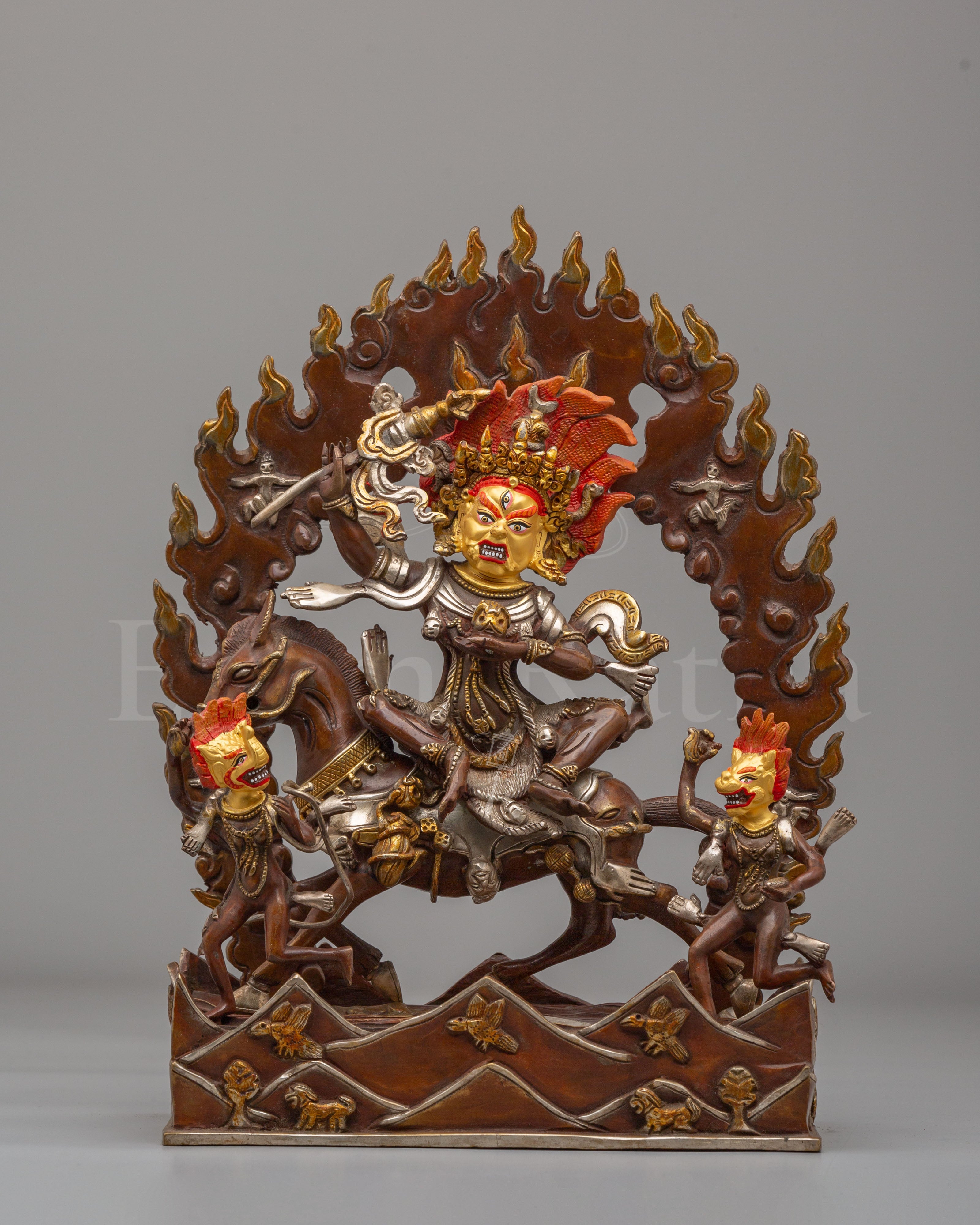 Palden Lhamo Wrathful Deity Statue