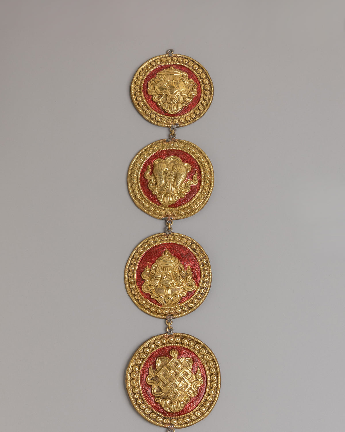 Decorative Auspicious Symbols Wall Hanging | Ashtamangala Wall Hanging