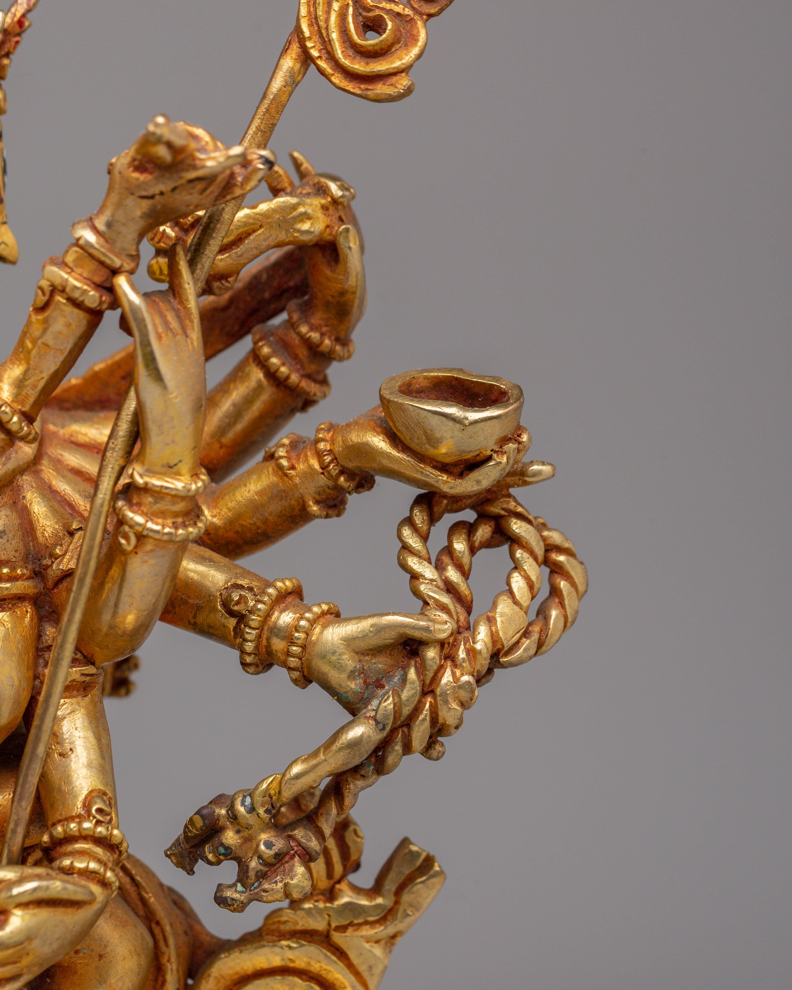 Buddhist Chakrasamvara With Consort Statue | Handmade Tantric Deity Sculpture