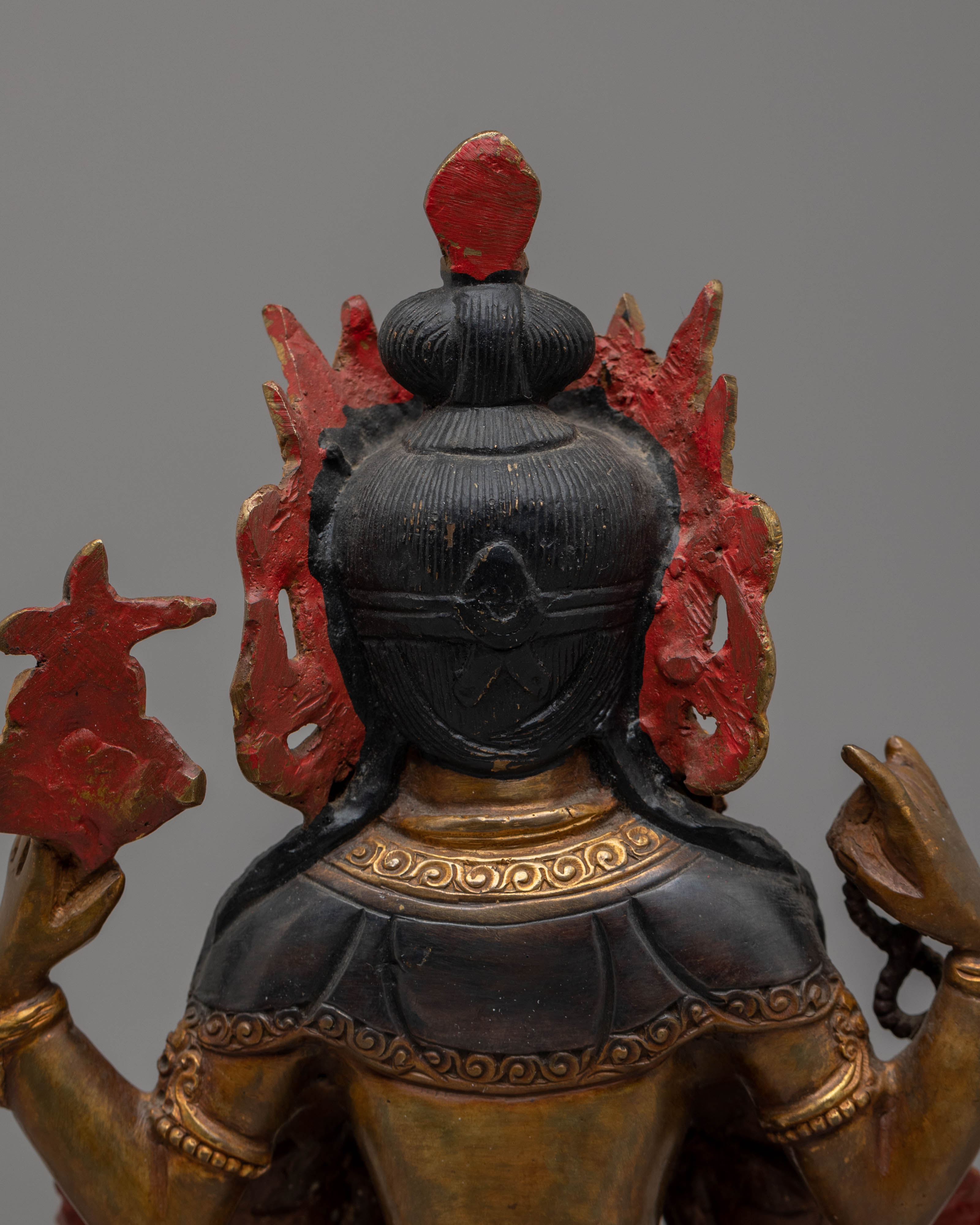 Tibetan Compassion Deity Chenrezig Statue | Bodhisattva of Infinite Wisdom