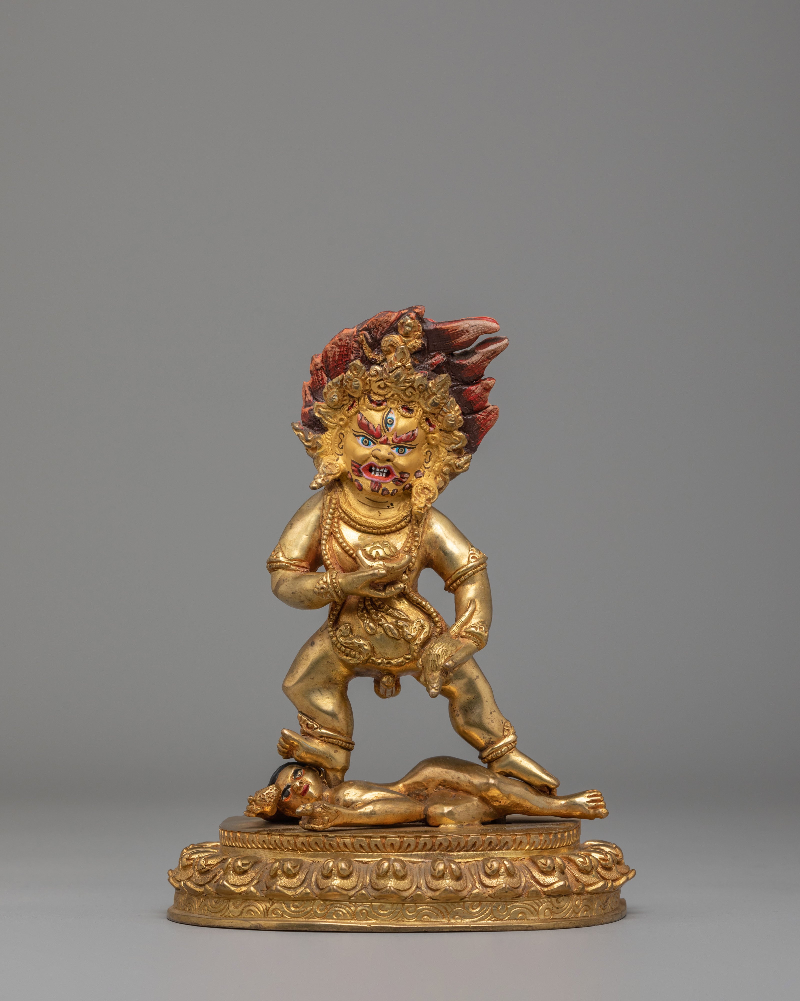Tibetan Black Dzambhala Deity Statue | Symbol of Wealth and Prosperity