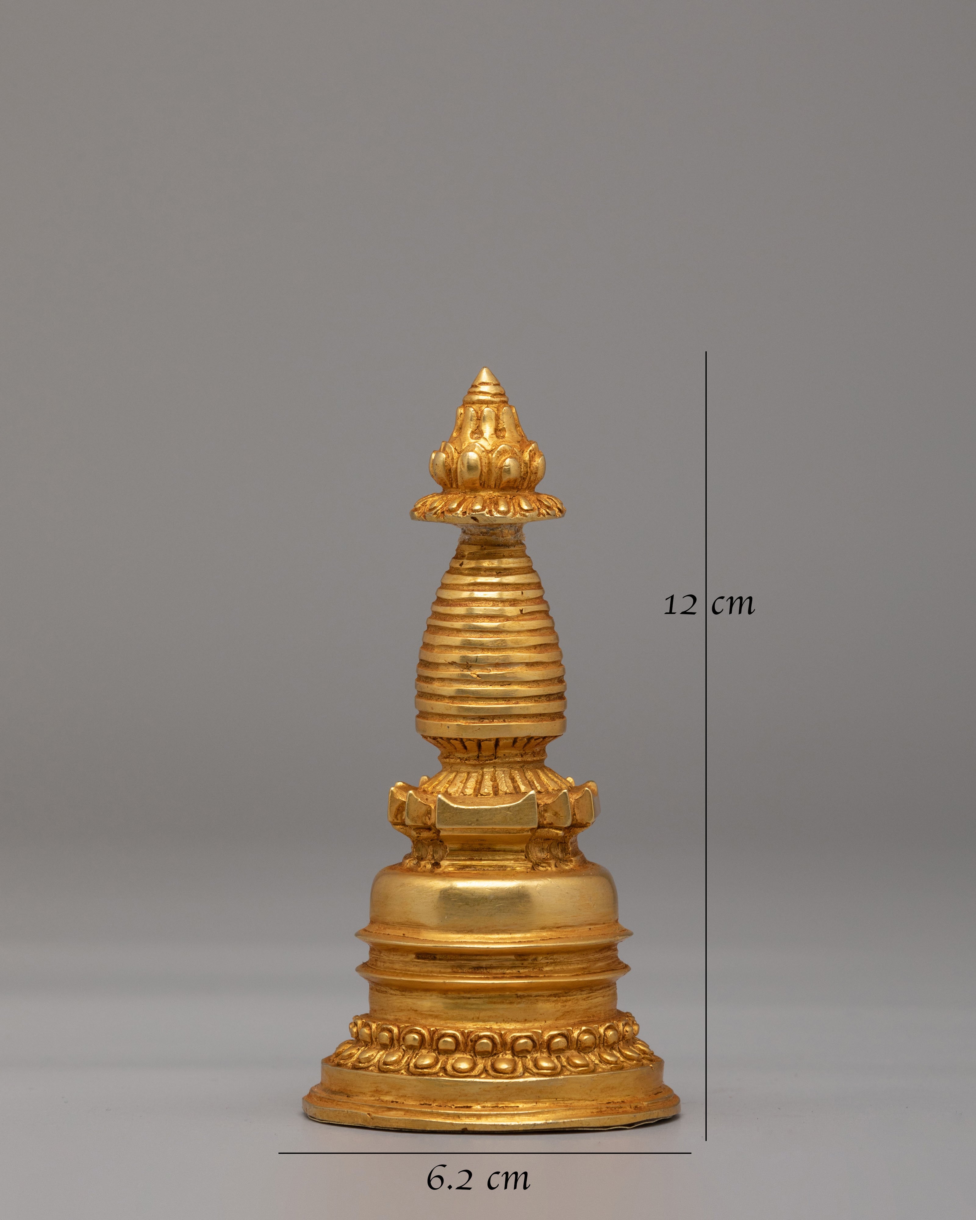 Kadampa Stupa Dharma Sacred Symbol | Copper Stupa for Spiritual Practice
