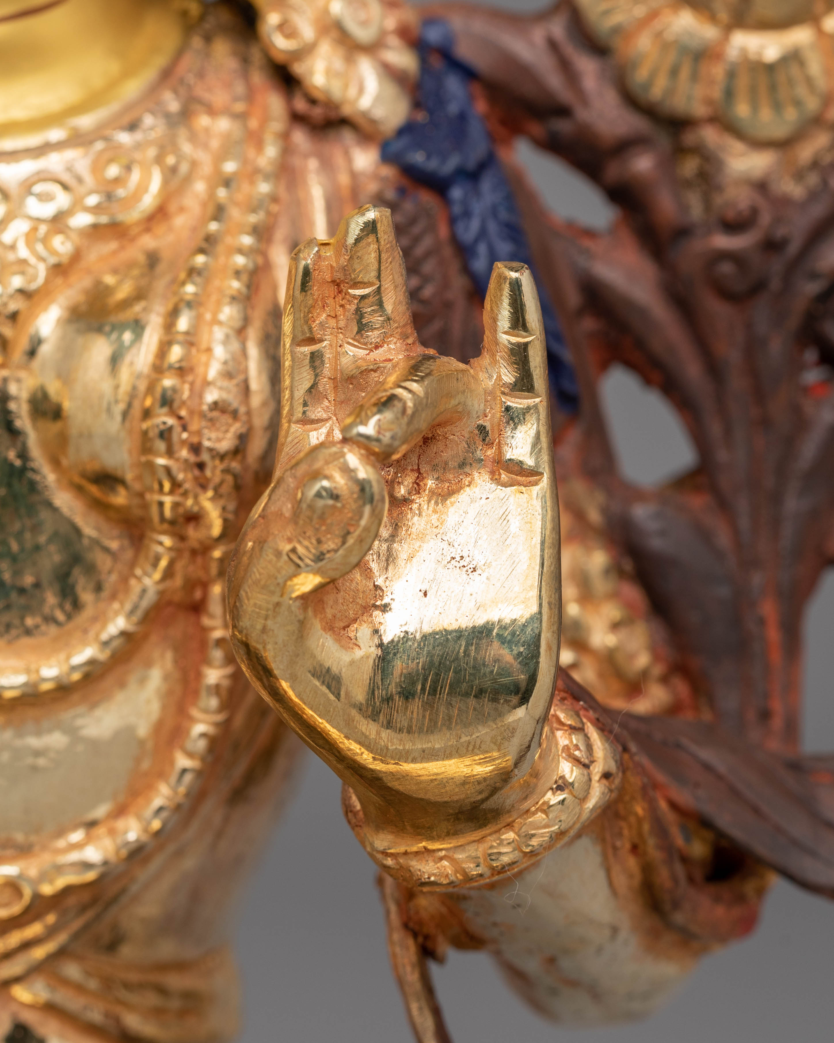Tibetan Green Tara Protection Statue | Goddess of Compassion & Swift Action