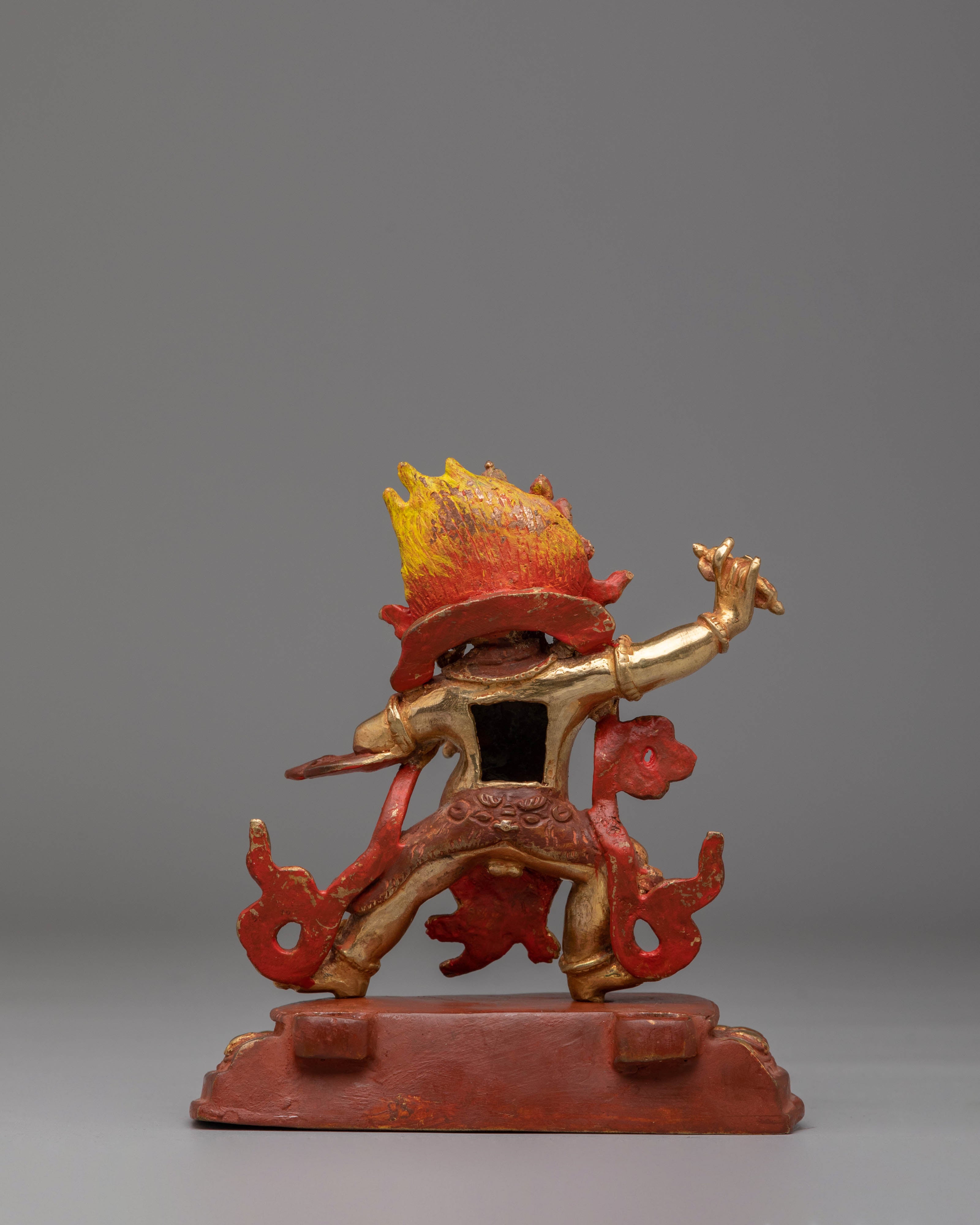 Vajrapani Statue for Protection | 24K Gold Plated Copper for Spiritual Safety