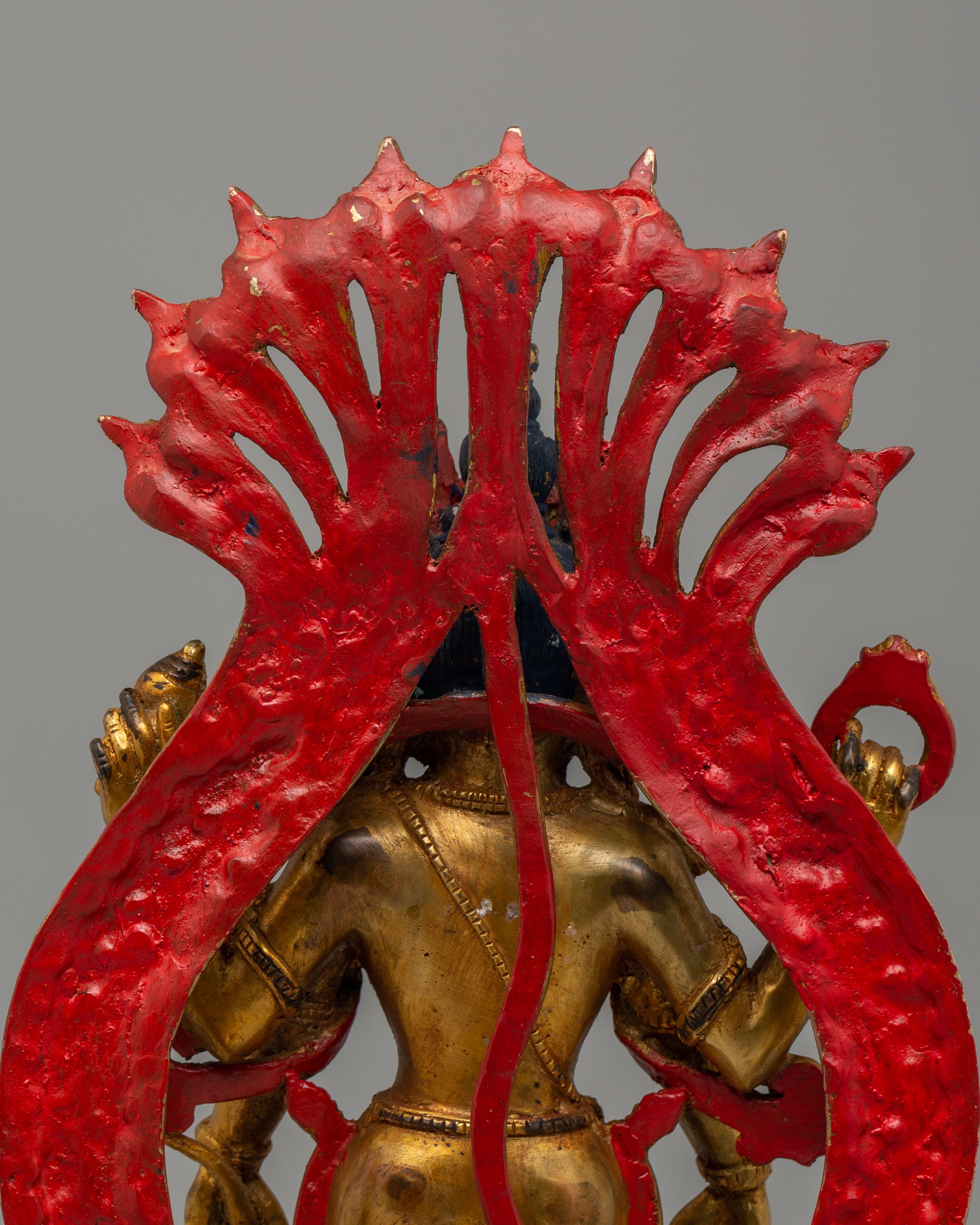 Sacred Vishnu Figurine | Handcrafted Copper Statue