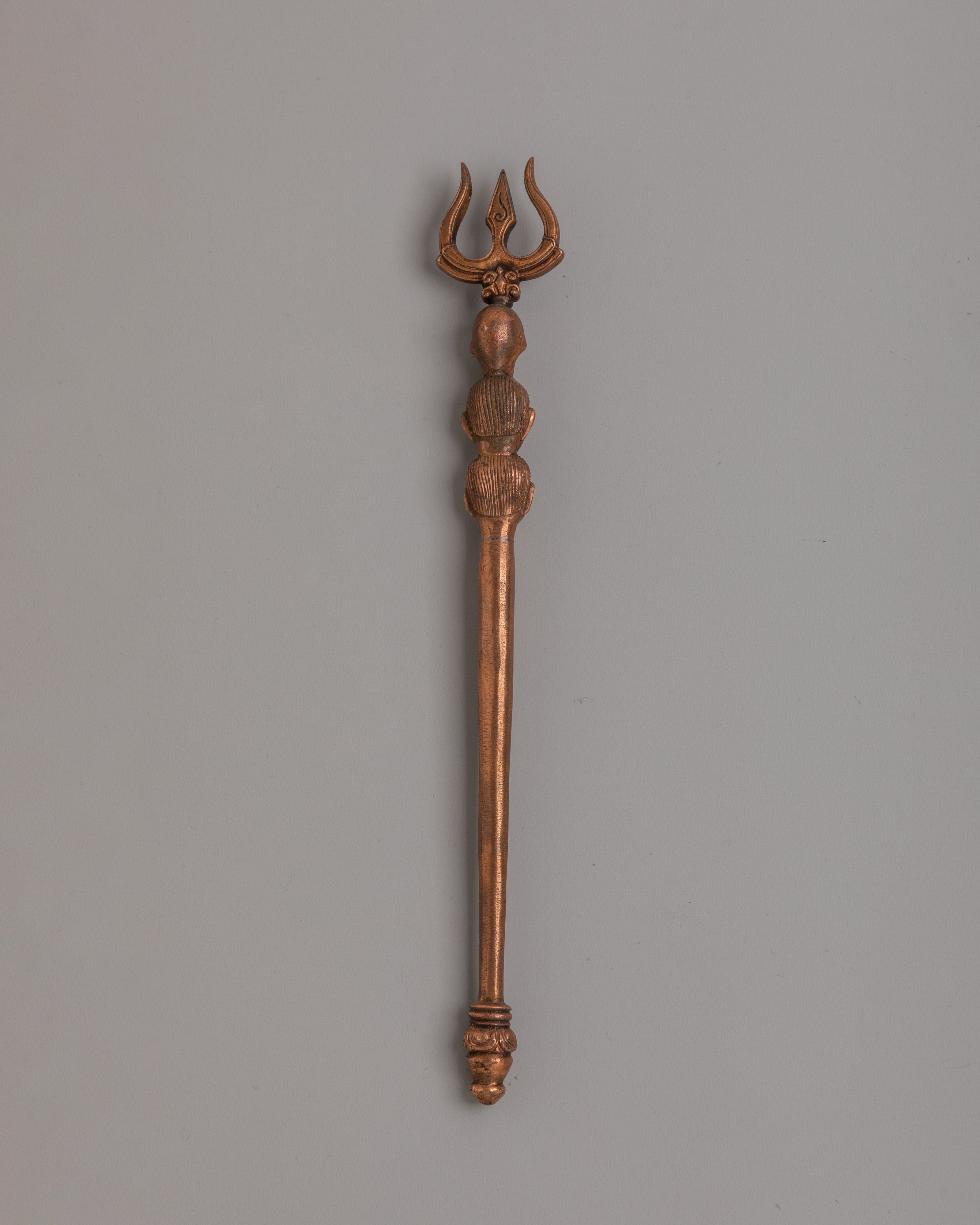 Handmade Ritual Trishul Staff | Symbol of Divine Power