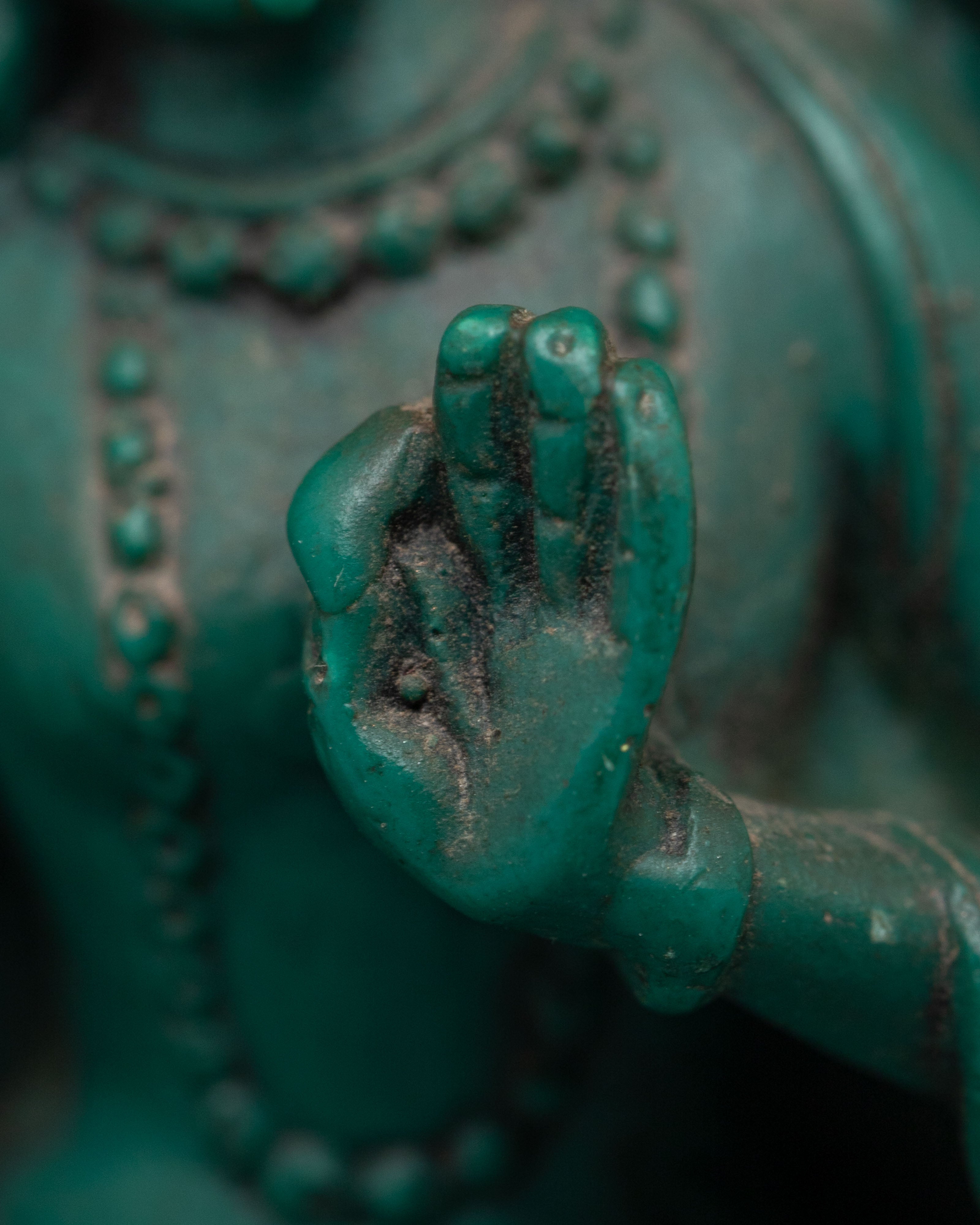Spiritual Green Tara Sacred Sculpture | Himalayan Artwork for Meditation & Blessings