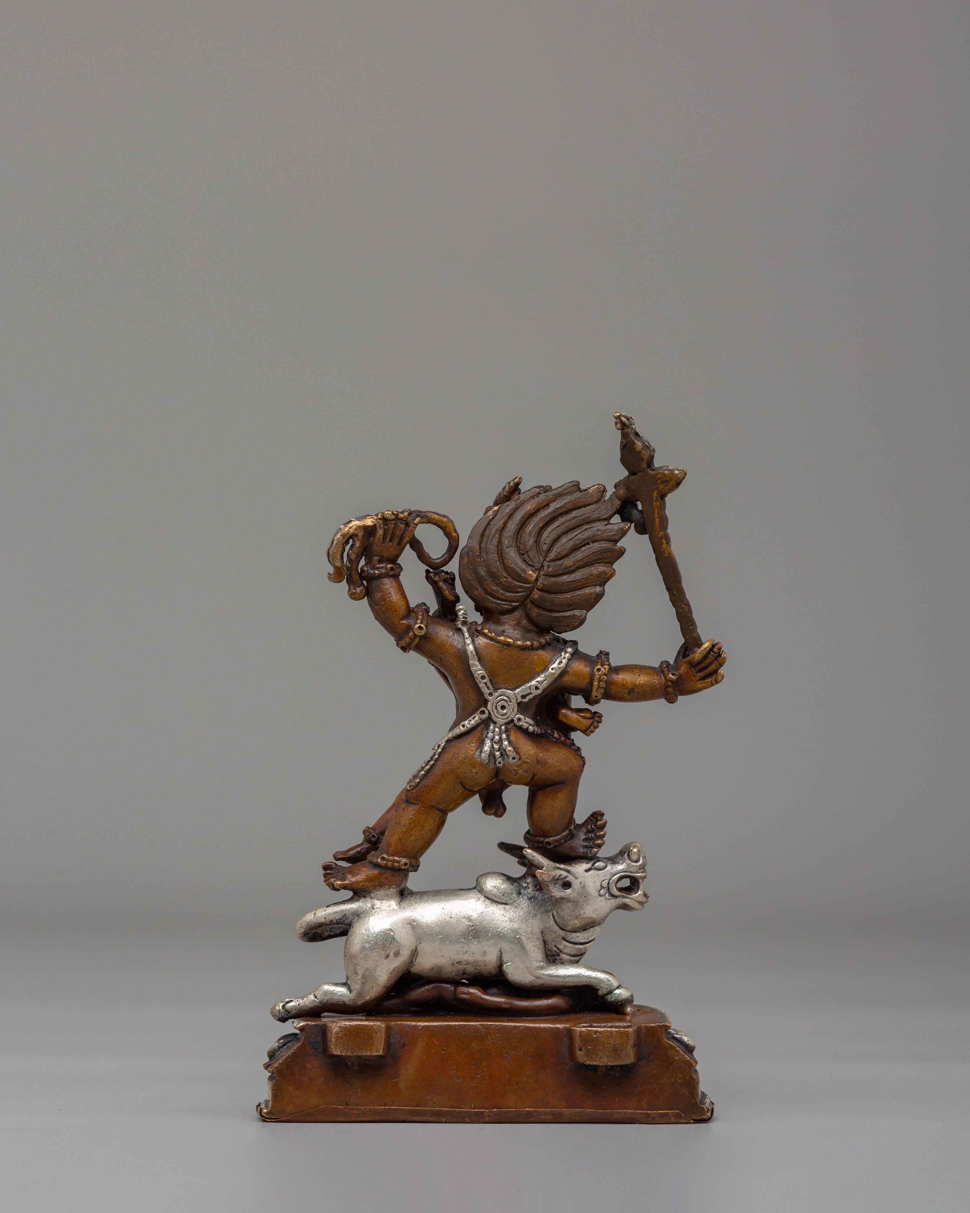 Yama Dharmaraja With Consort Sculpture | Guardian of Justice