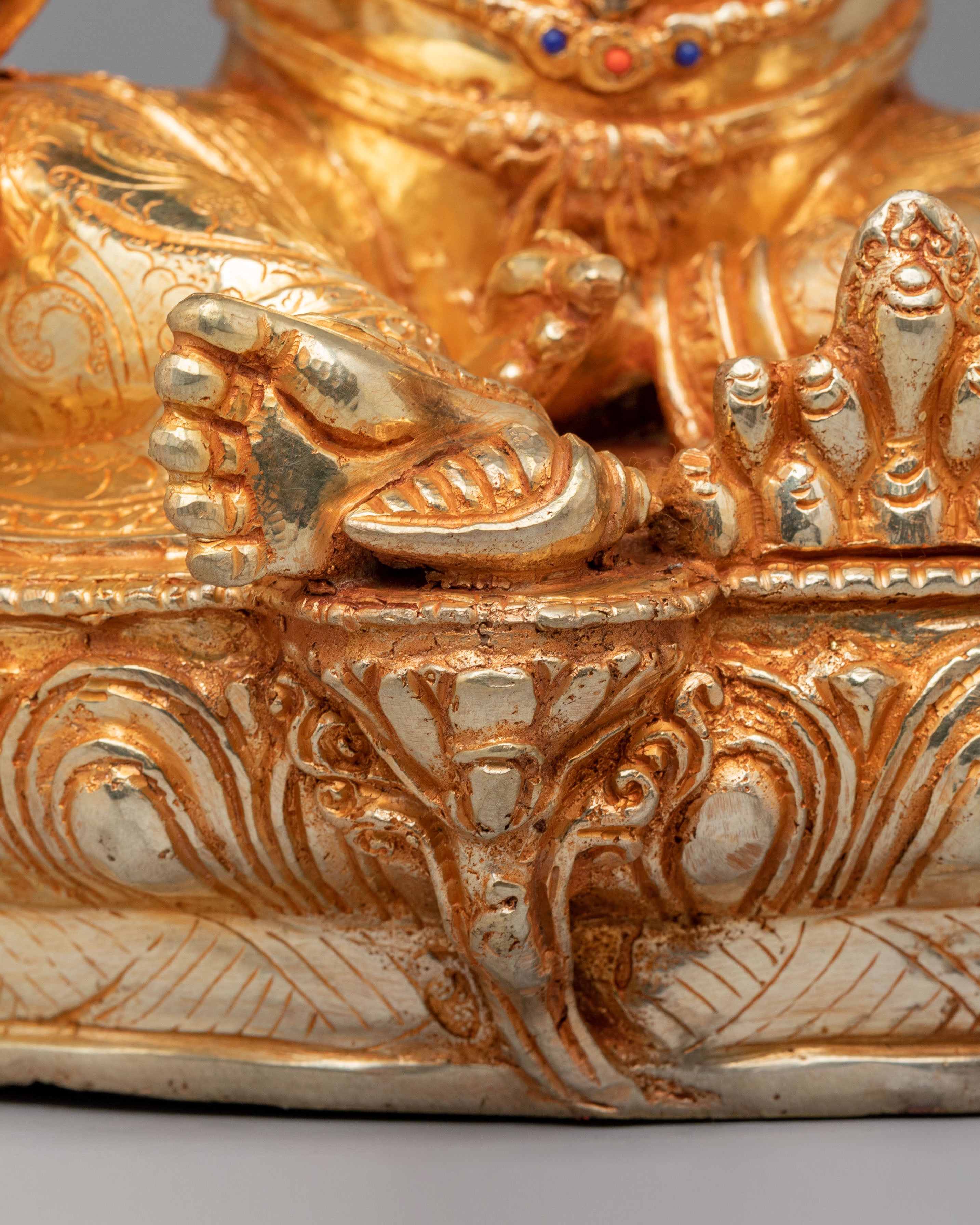 Himalayan Dzambhala Altar Statue | Tibetan Sculpture for Prosperity and Abundance