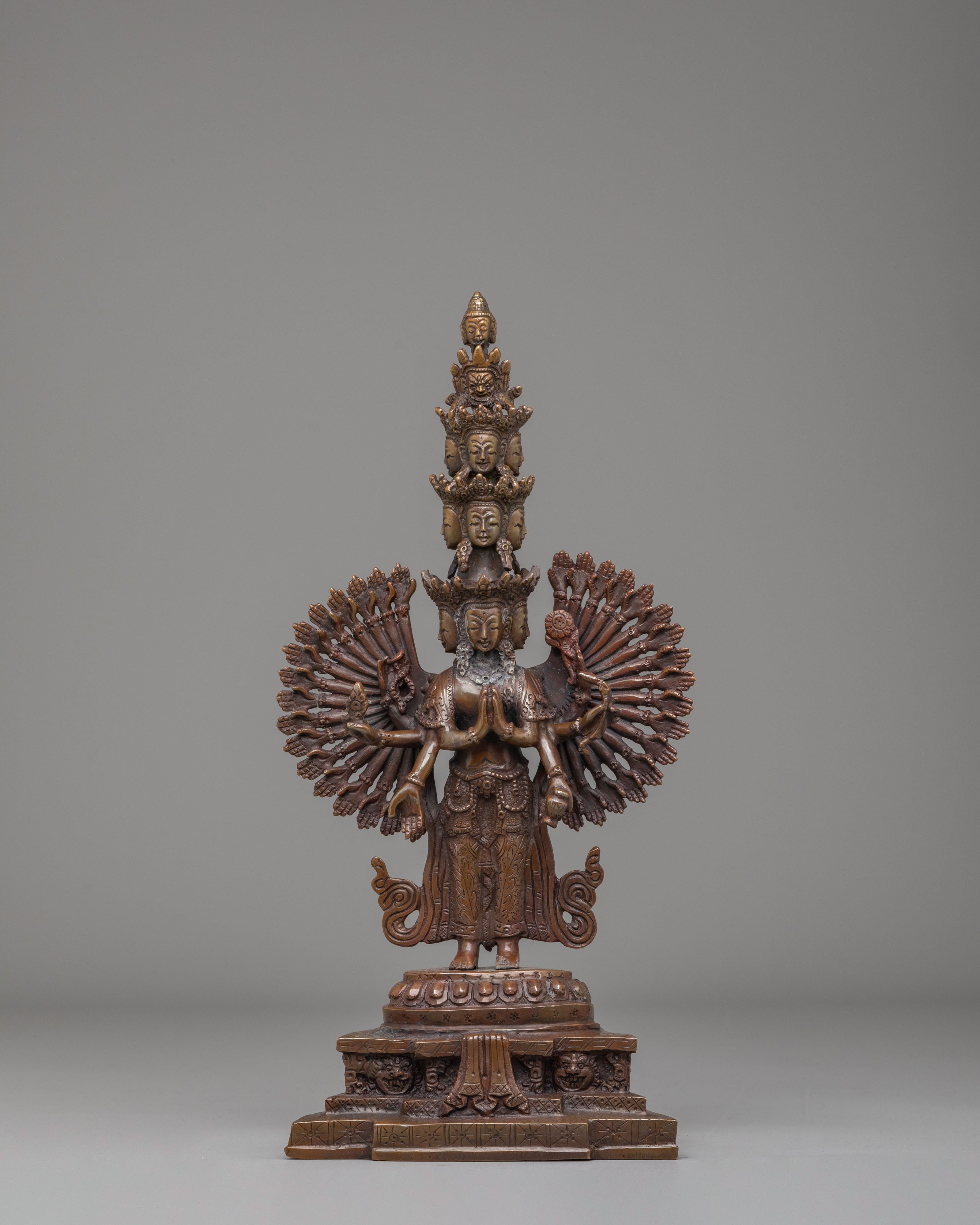Thousand Armed Chenrezig Statue | Tibetan Avalokiteshvara Sculpture