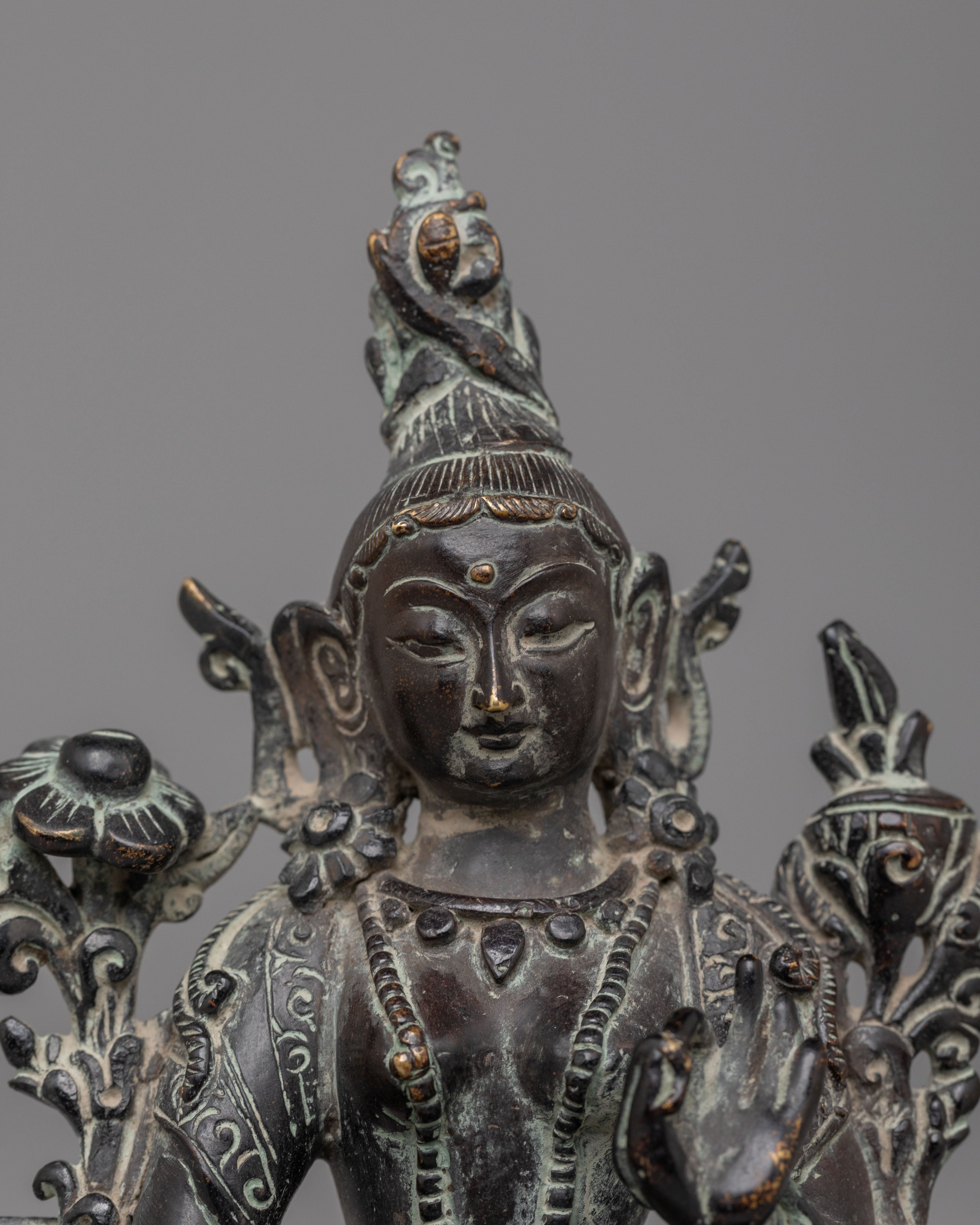 White Tara Spiritual Figure | Tibetan Goddess of Compassion