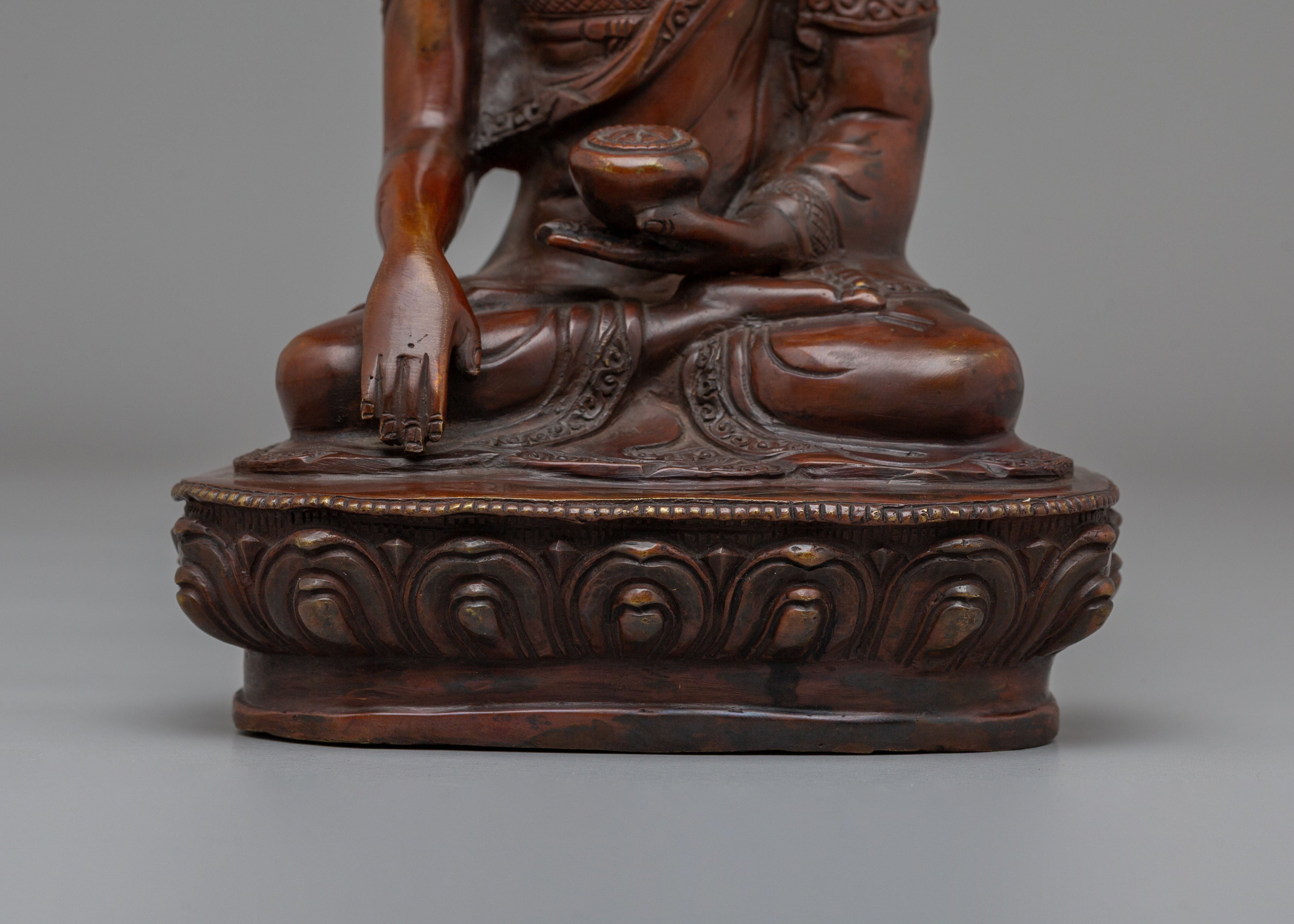 Buddhist Ritual Shakyamuni Buddha Statue | Traditional Artwork for Altar Decor