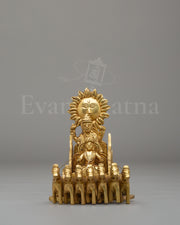 Sacred Surya Dev Rath Sculpture