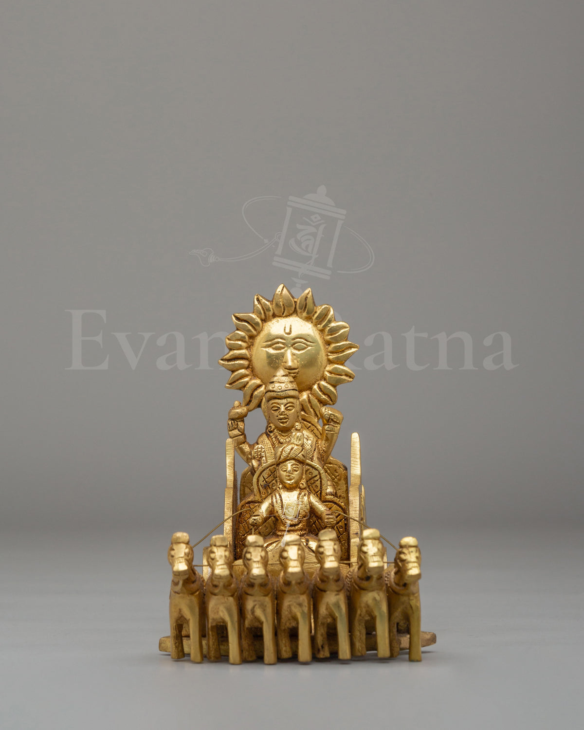 Sacred Surya Dev Rath Sculpture