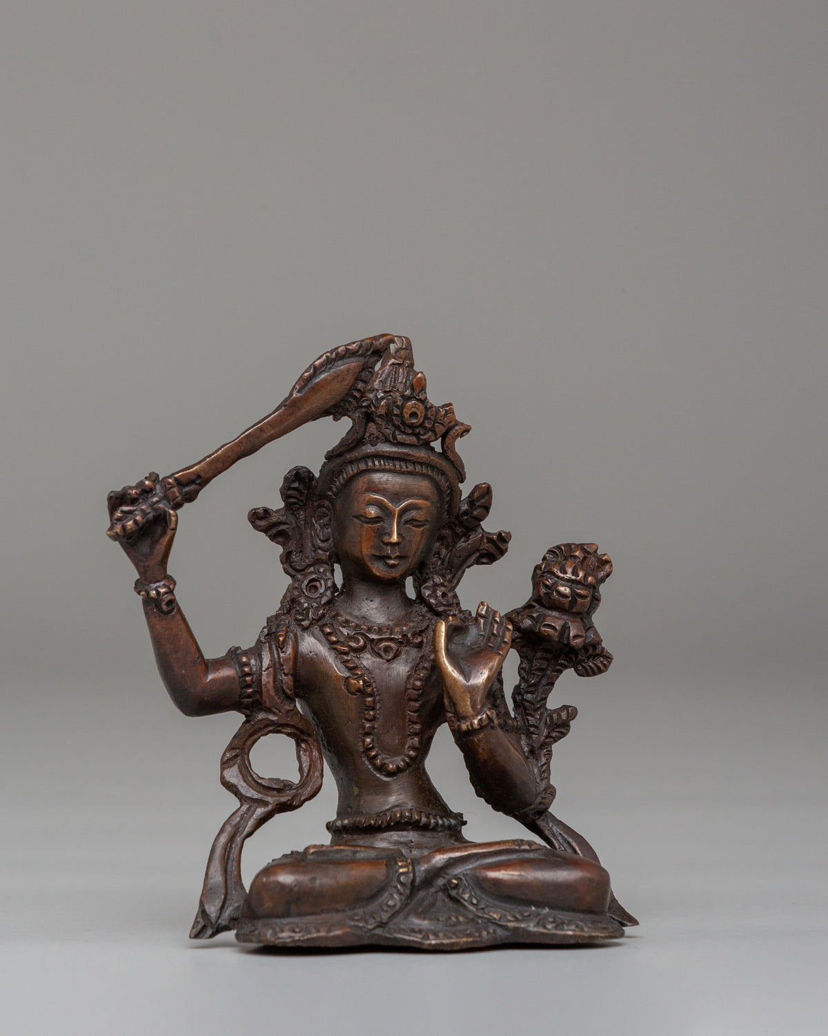 Traditional Tibetan Manjushri Statue | Bodhisattva of Wisdom