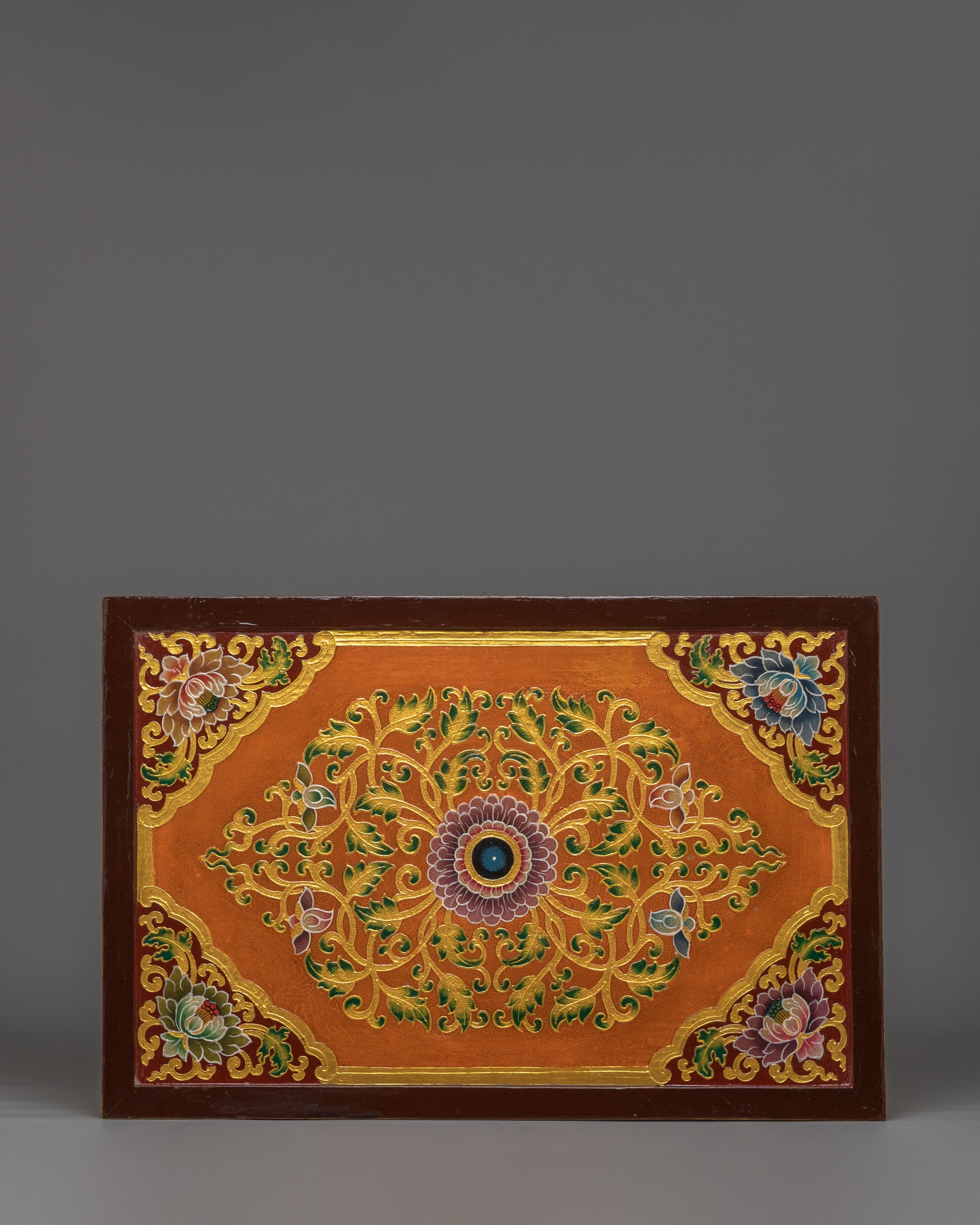 Handcrafted Tibetan Cabinet with Door | Wooden Storage Decor