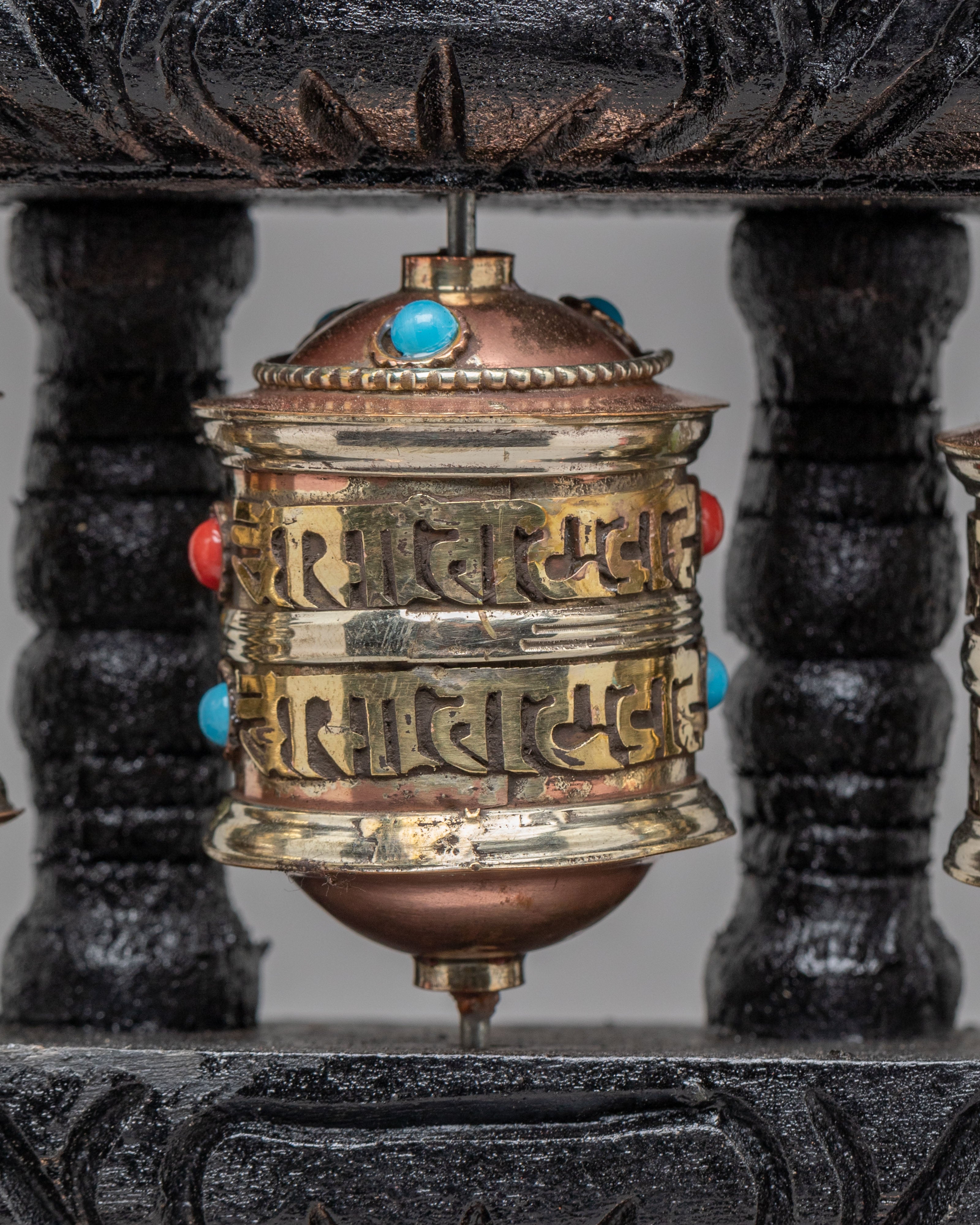 Buddhist Shrine Paryer Wheel | Mantra Wheel for Meditation