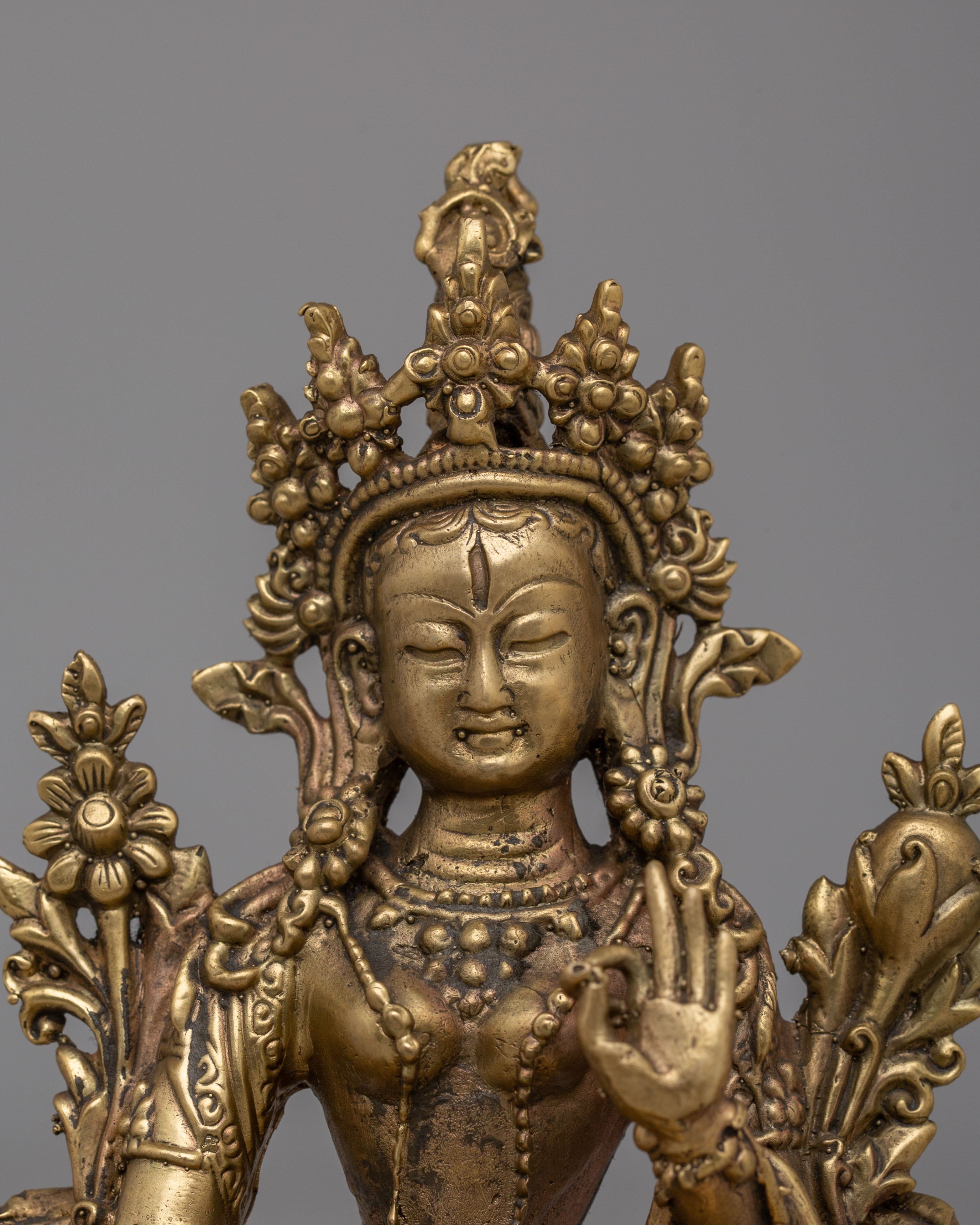 Handcrafted Tibetan White Tara Statue | Mother of Liberation