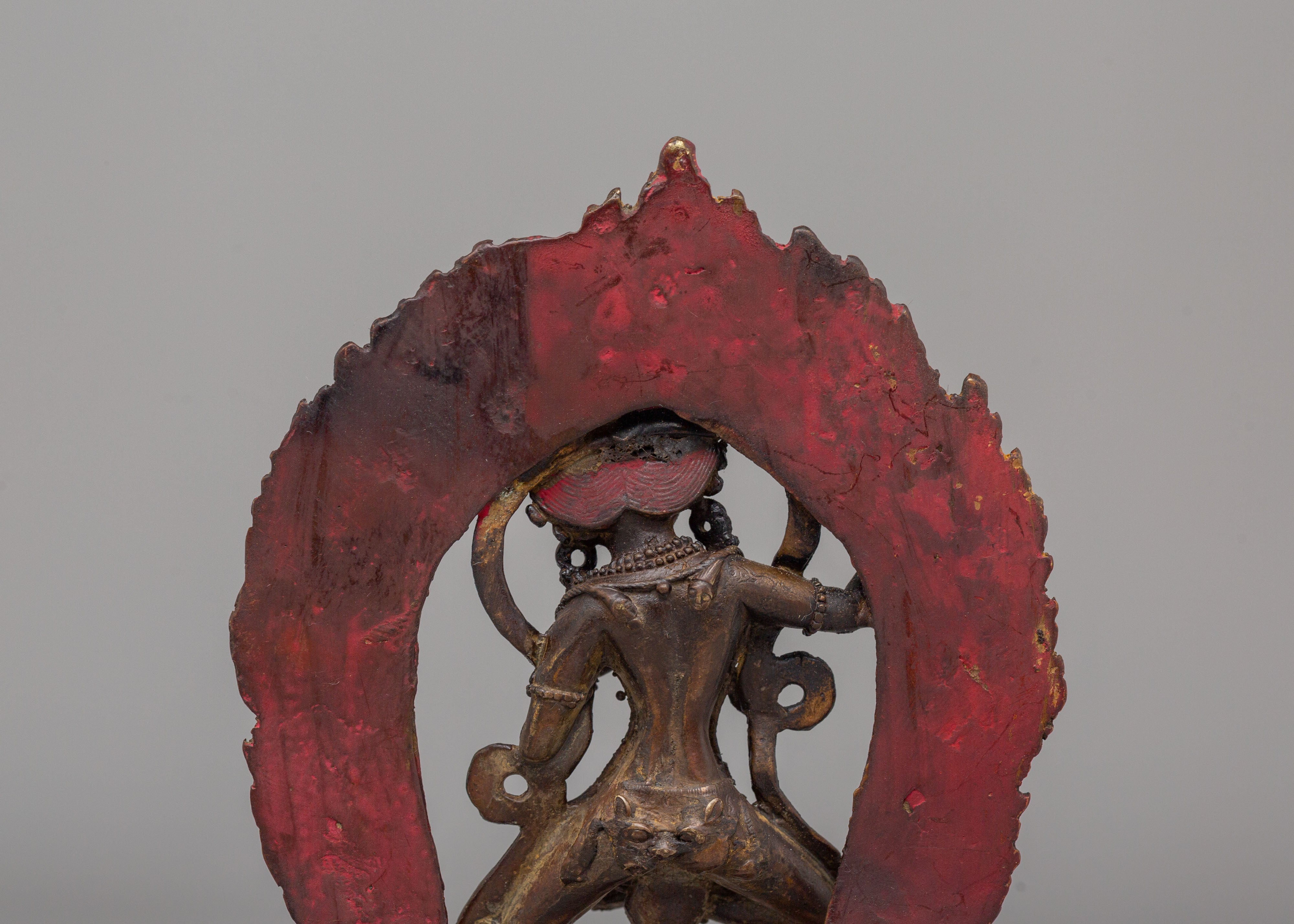 Simhamukha Statue for Spiritual Practice | Lion-Headed Deity Figurine