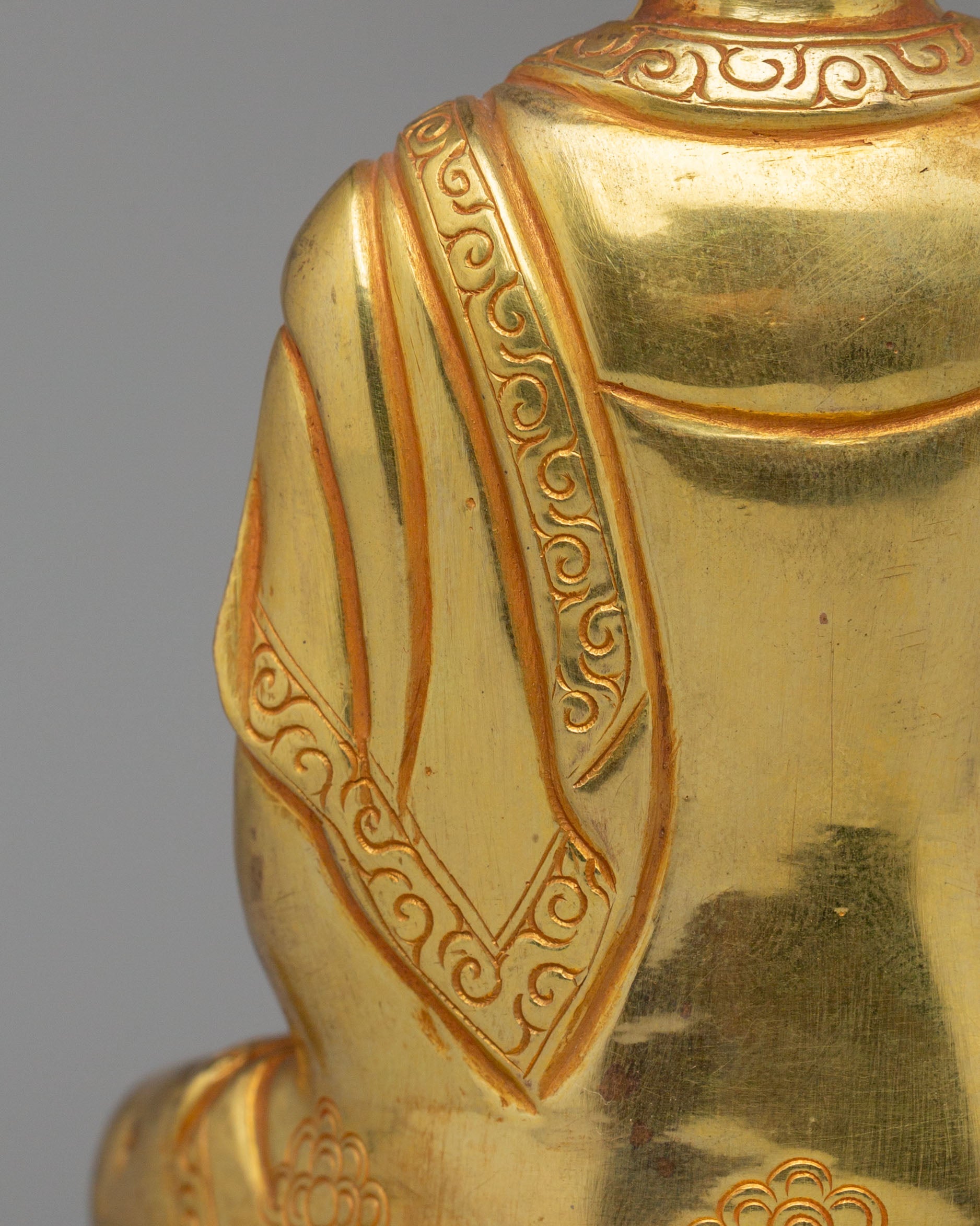 Amitabha Buddha Statue on Throne | Symbol of Infinite Light and Wisdom