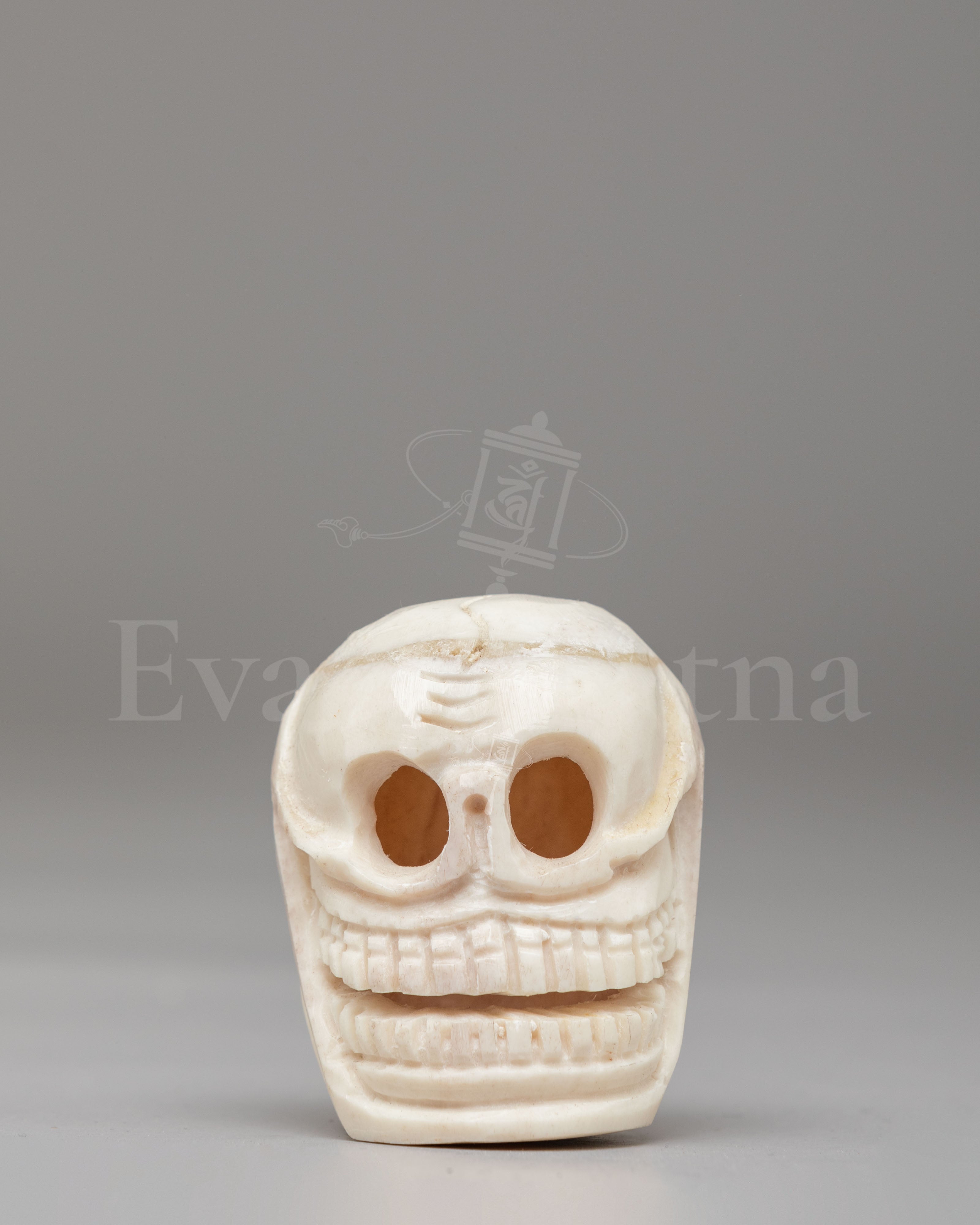 Buddhist Skull Sculpture 