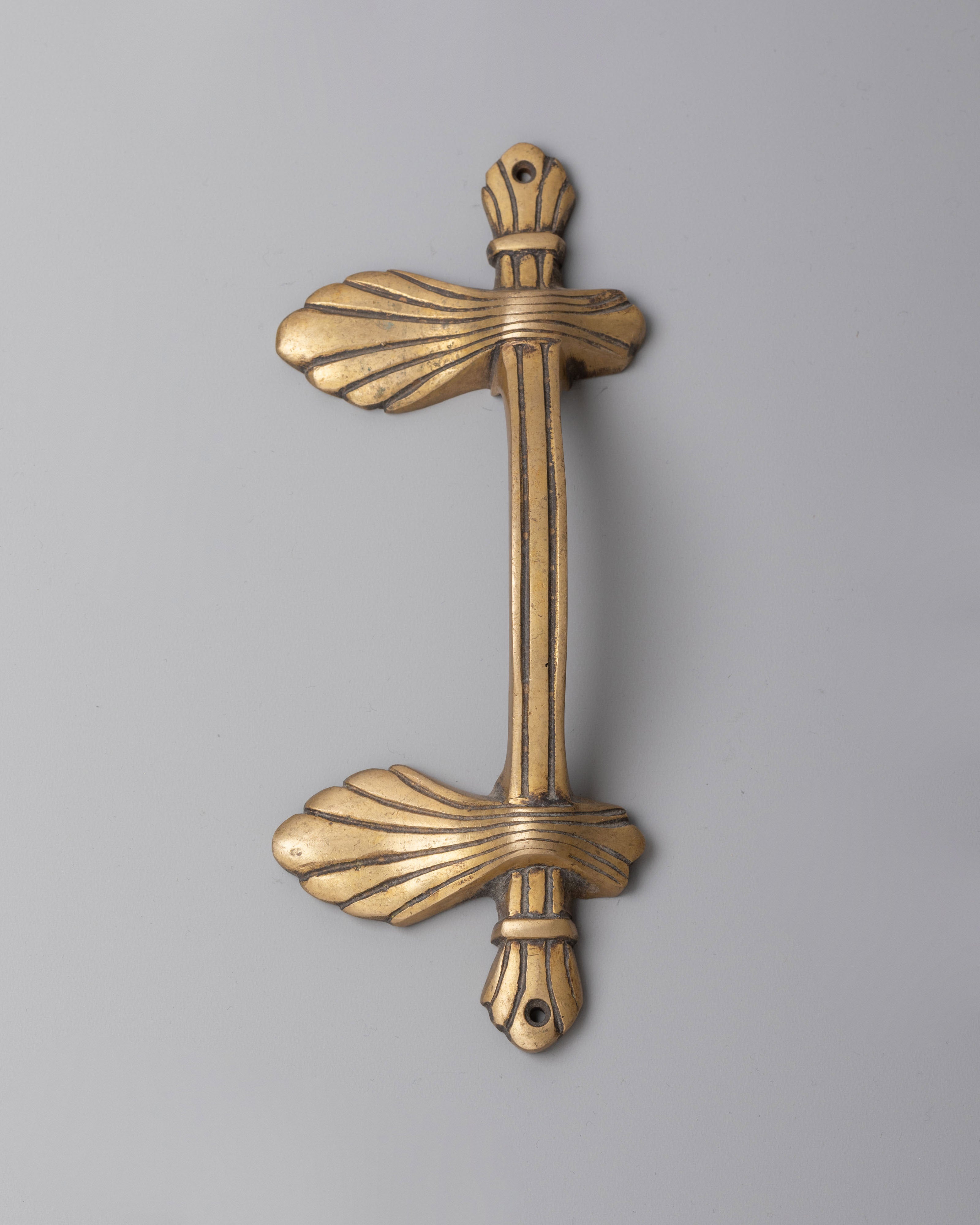 Handcrafted Brass Door Handle Set | Traditional Decorative Door Pulls