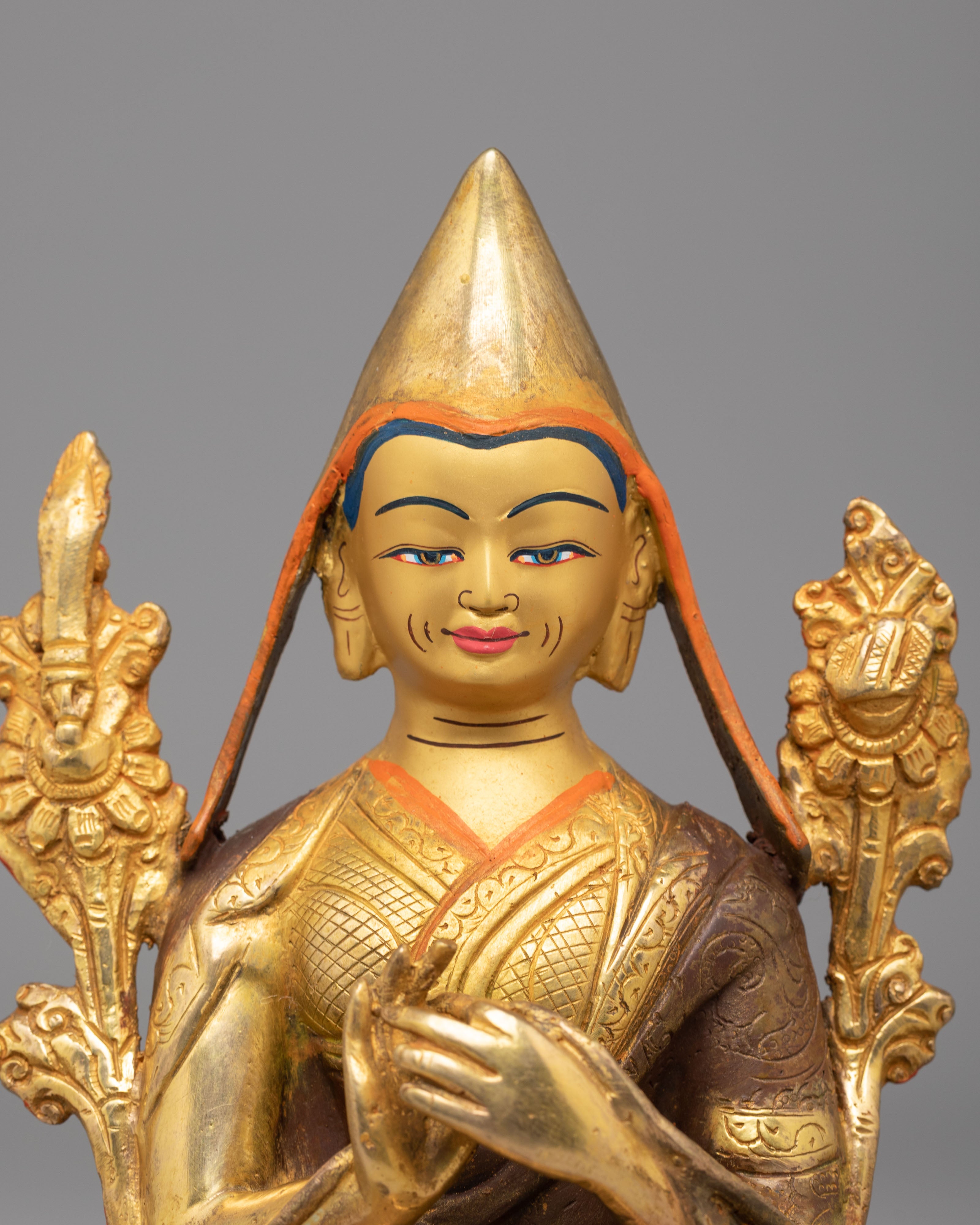 Tibetan Tsongkhapa Deity Statue | Spiritual Decor for Meditation and Enlightenment