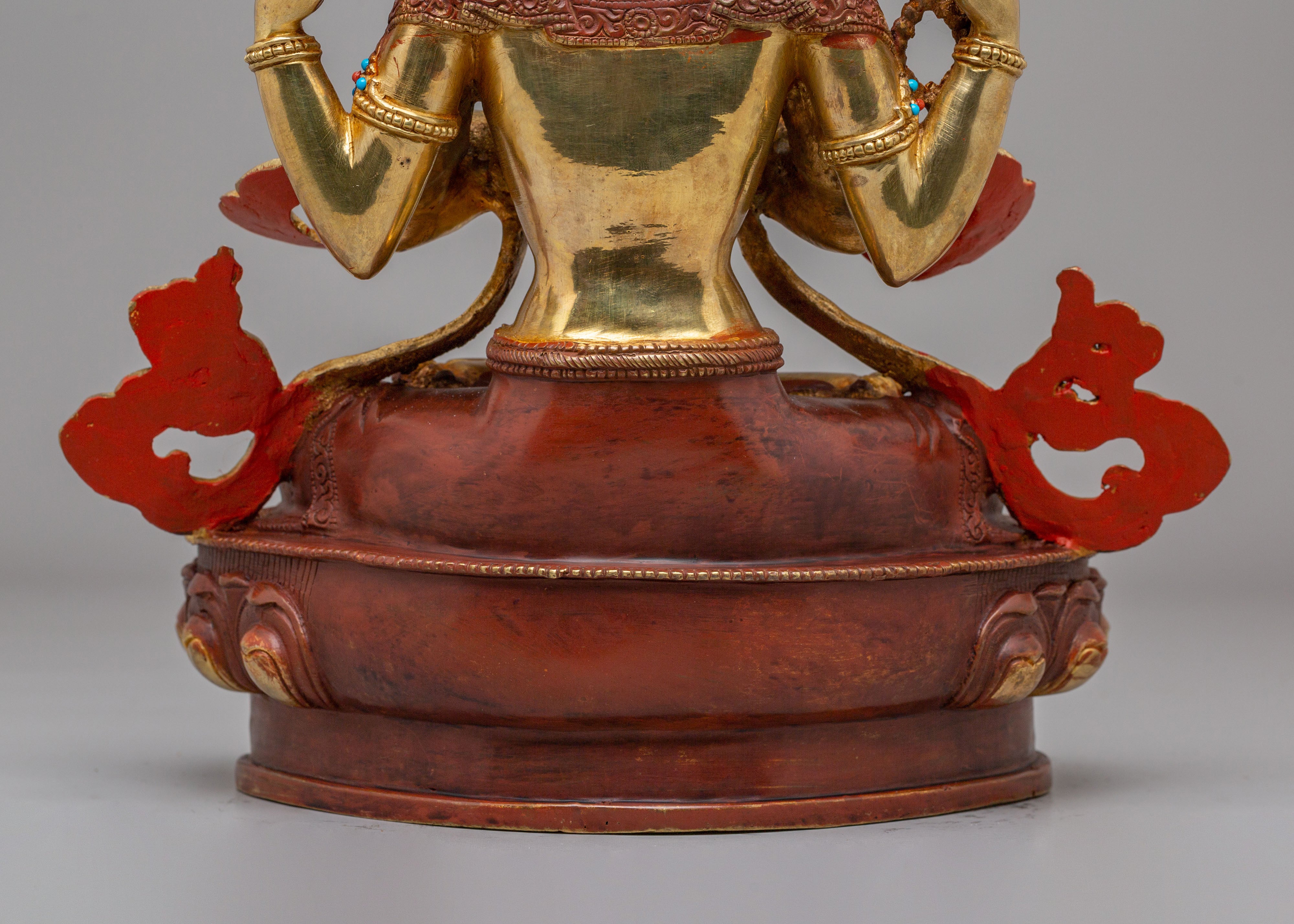 Traditional Chenrezig Statue | Tibetan Compassion Buddha Sculpture