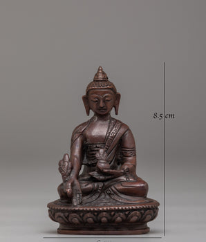 Handcrafted Medicine Buddha Buddhist Statue | Tibetan Healing Deity Sculpture
