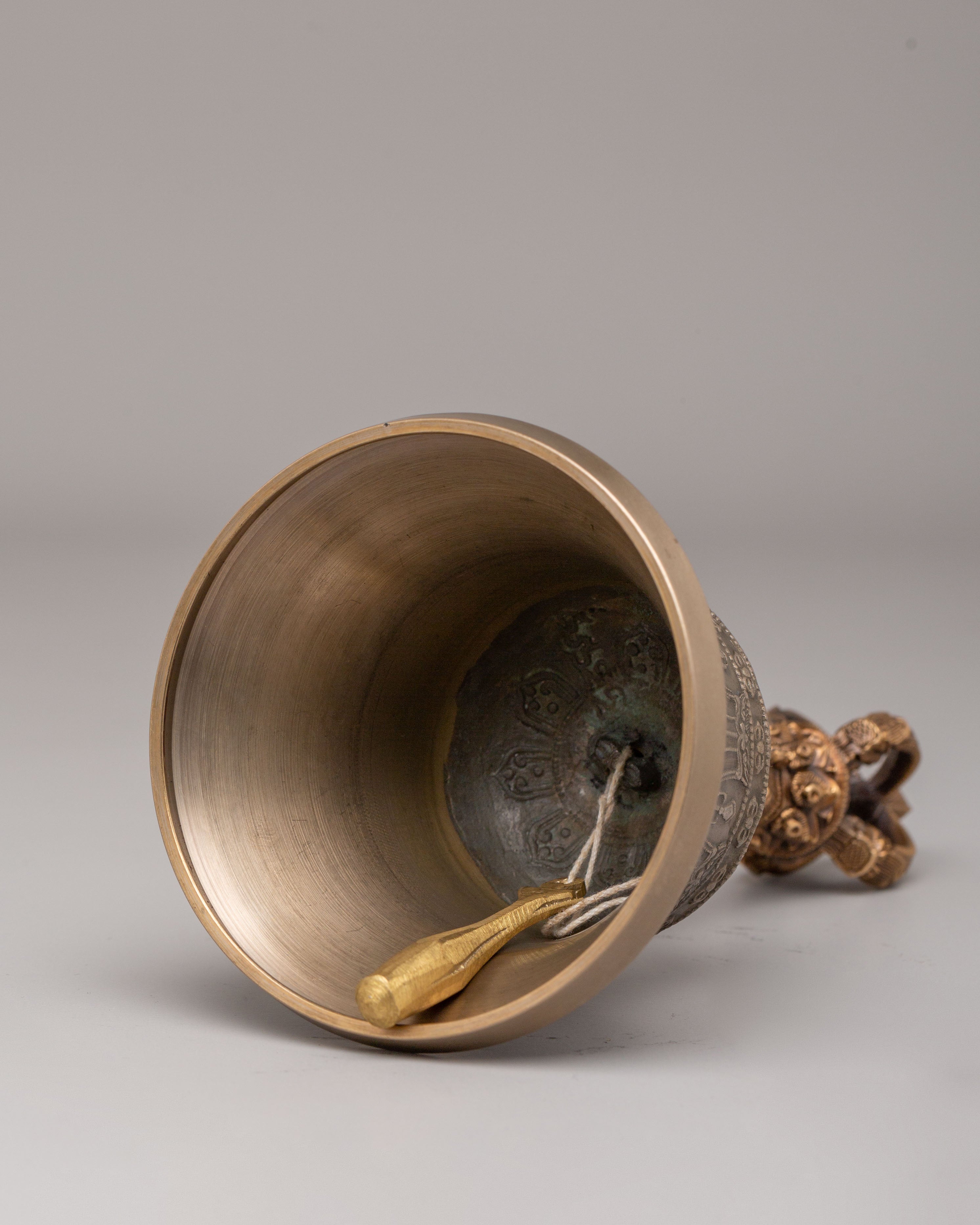 Buddhist Ritual Vajra and Bell Set | Spiritual Practice Tools for Meditation and Prayer