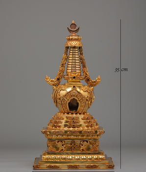 Buddhist Stupa for Rituals | Sacred Stupa Decor for Spiritual Practices