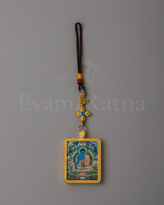 Handcrafted Ratnasambhava Pendant | Buddhist Artwork for Meditation & Shrine Decor