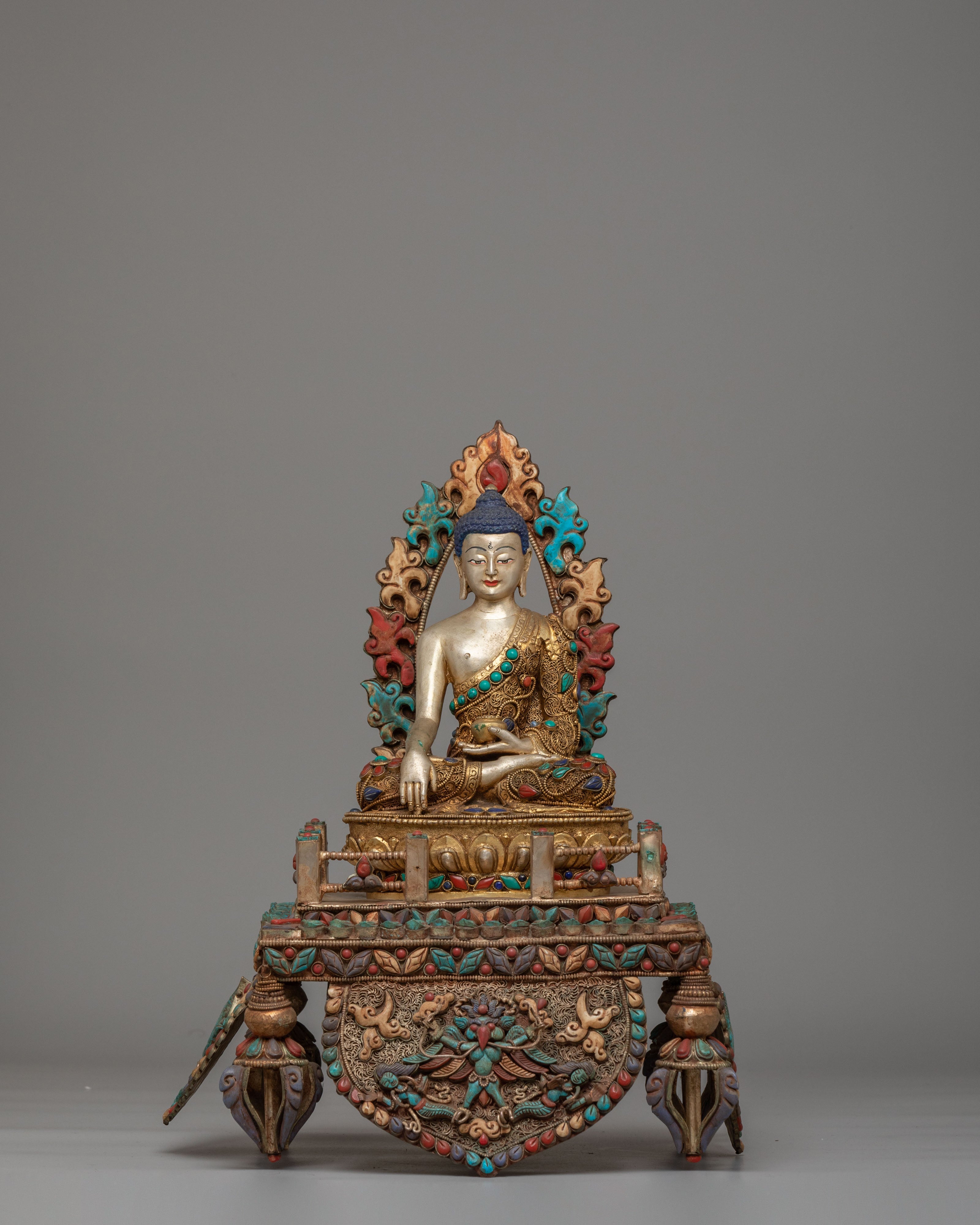 Gemstone Shakyamuni Buddha Statue | Spiritual Home Decor