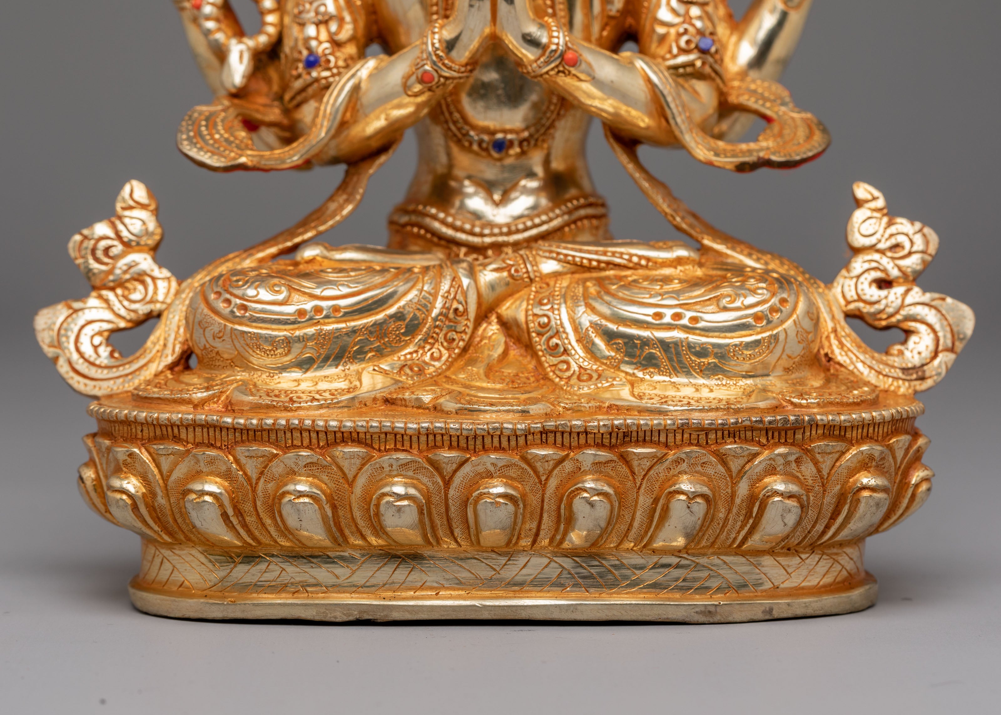 Traditional Chenrezig Altar Sculpture | Bodhisattva of Compassion