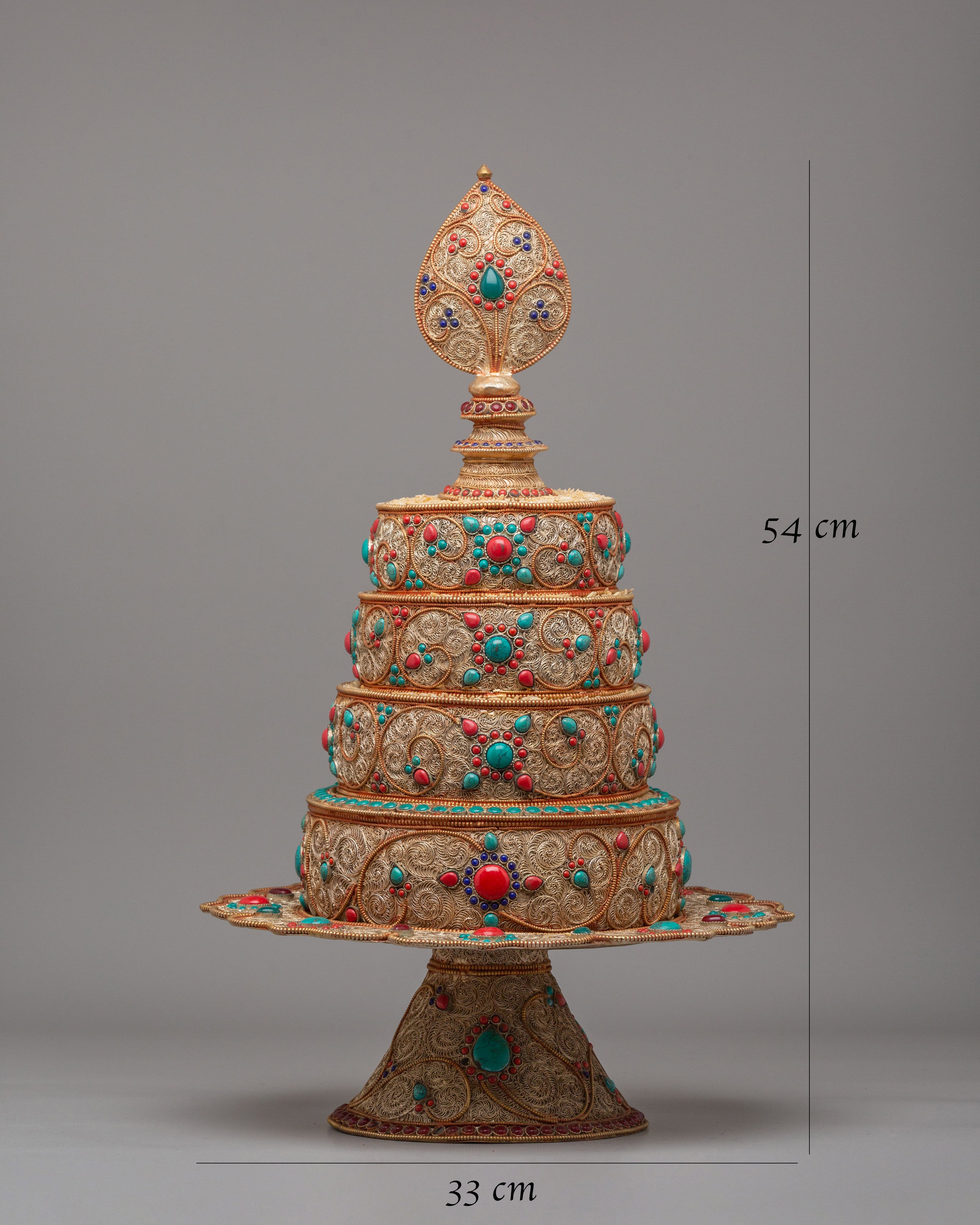 Buddhist Sacred Mandala Offering | Spiritual Decor for Meditation and Altar