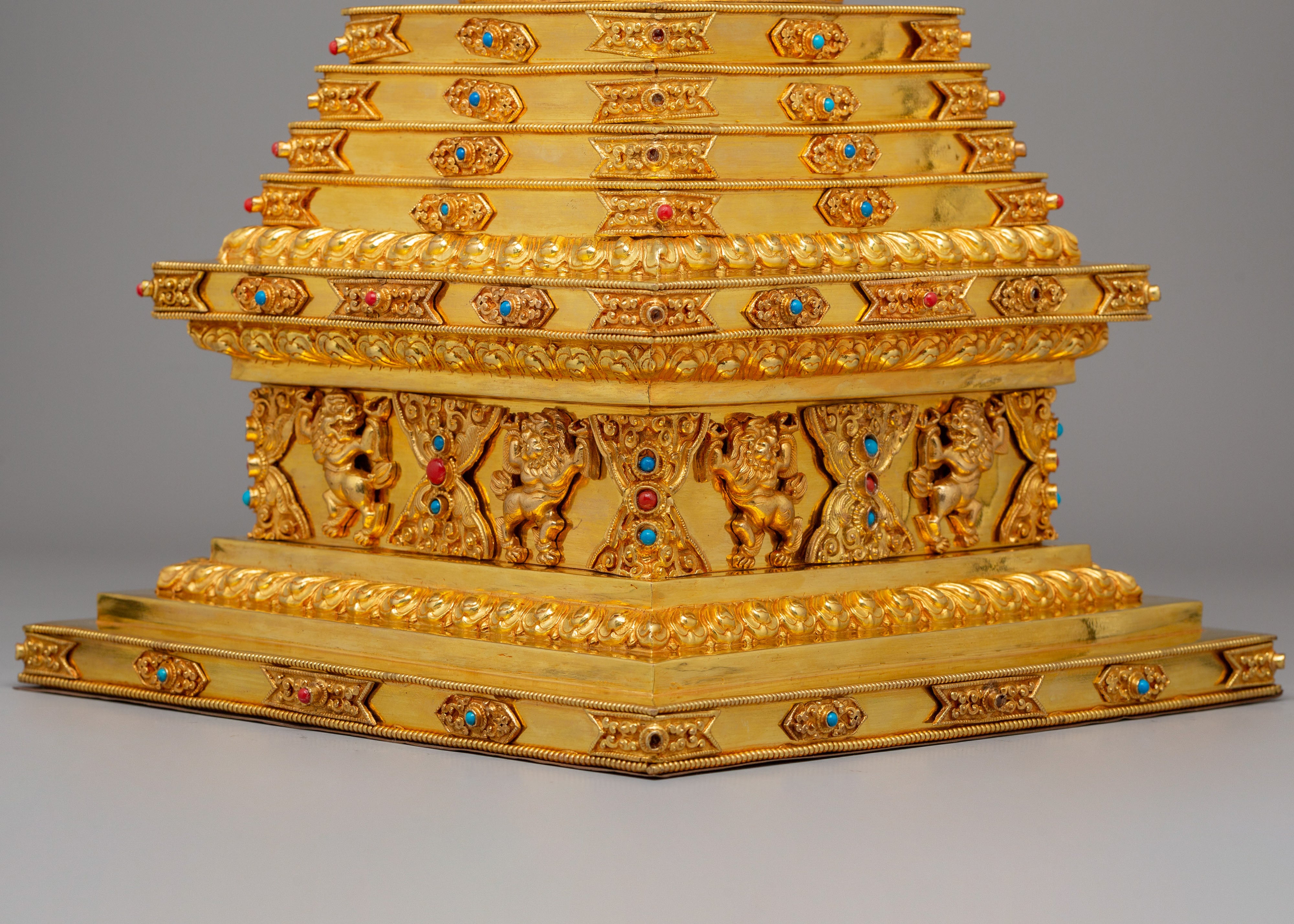 Handmade Altar Buddhist Enlightenment Stupa | Symbol of Wisdom and Inner Peace