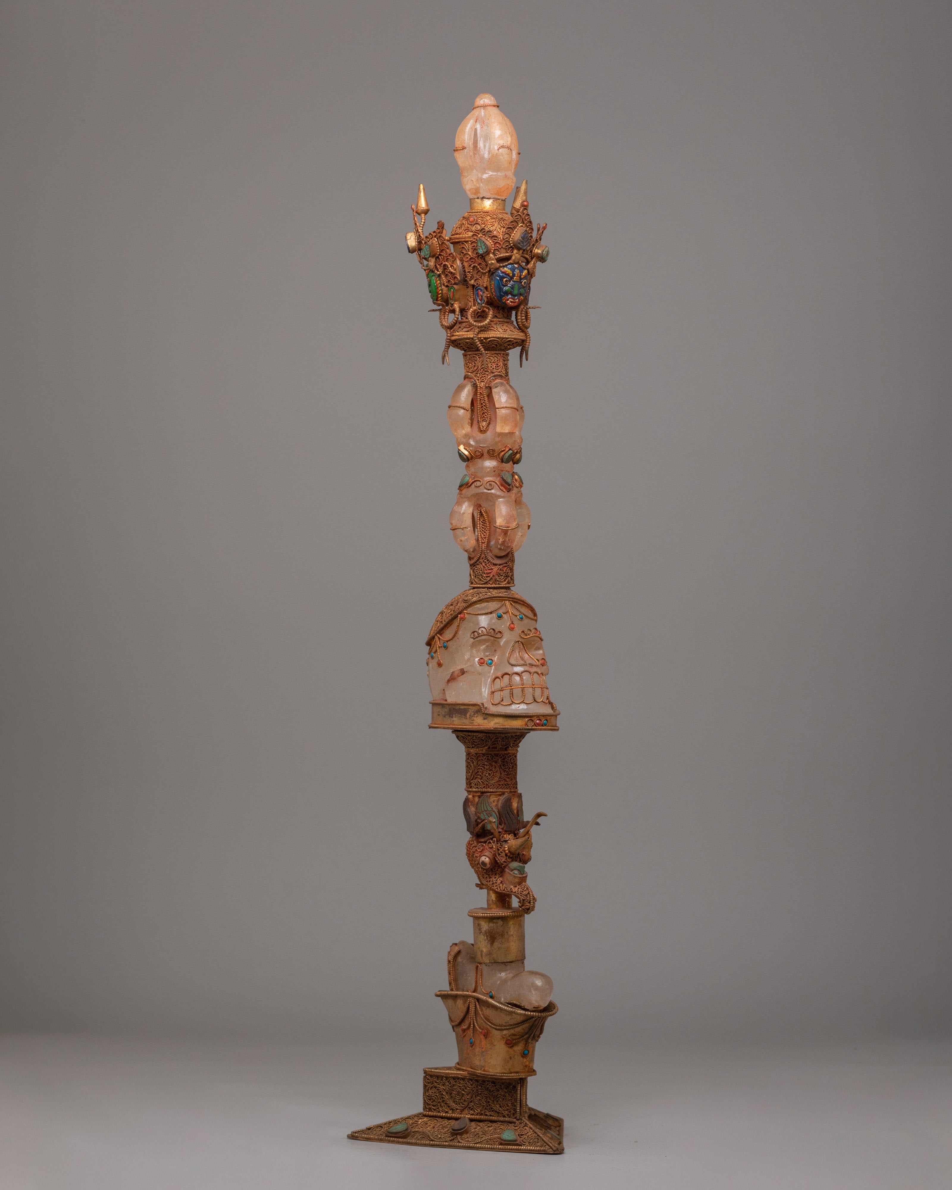 Sacred Buddhist Phurba for Ritual | Traditional Buddhist Ceremonial Dagger