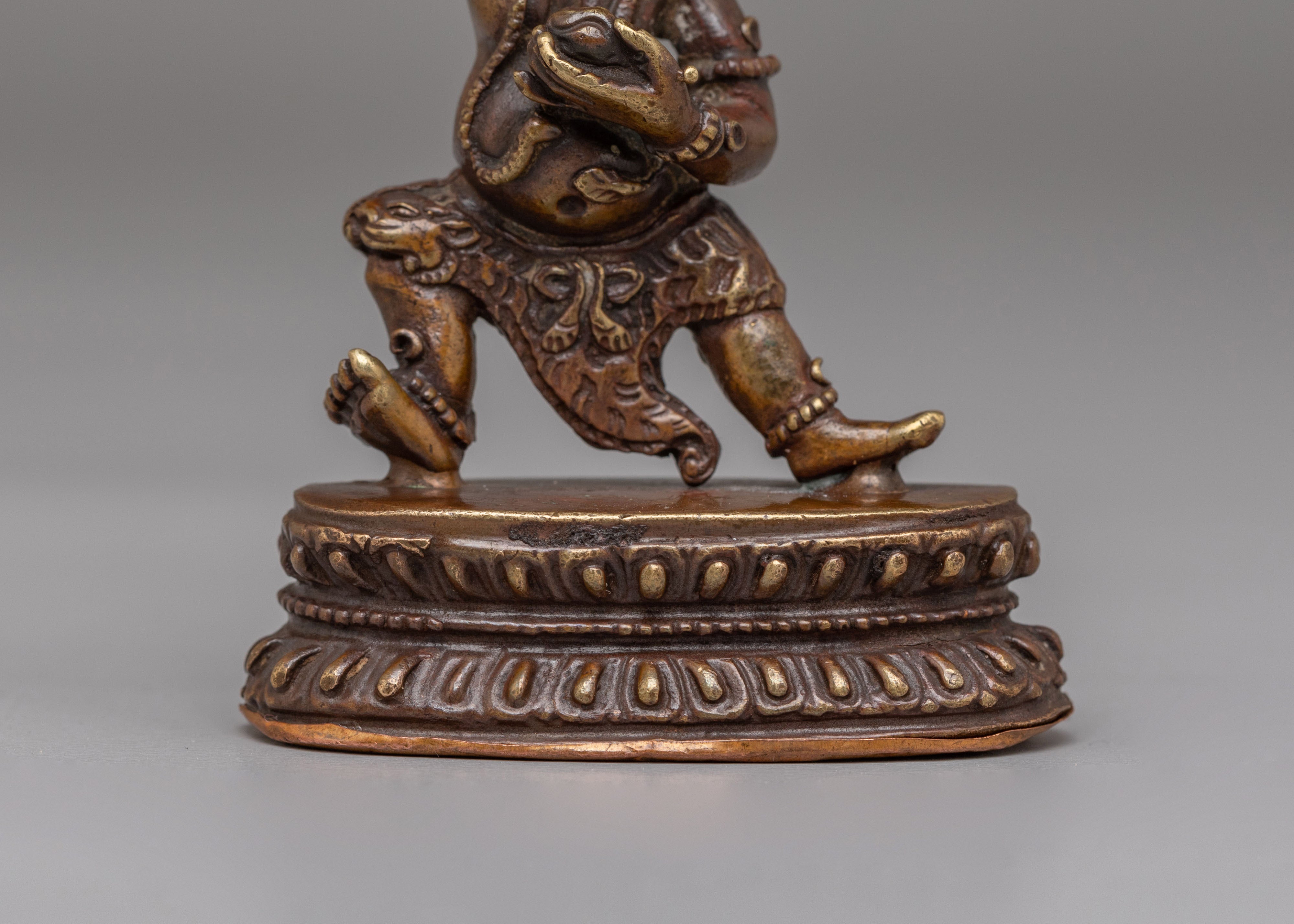 Machinemade Ritual Black Manjushri Statue | A Symbol of Enlightenment
