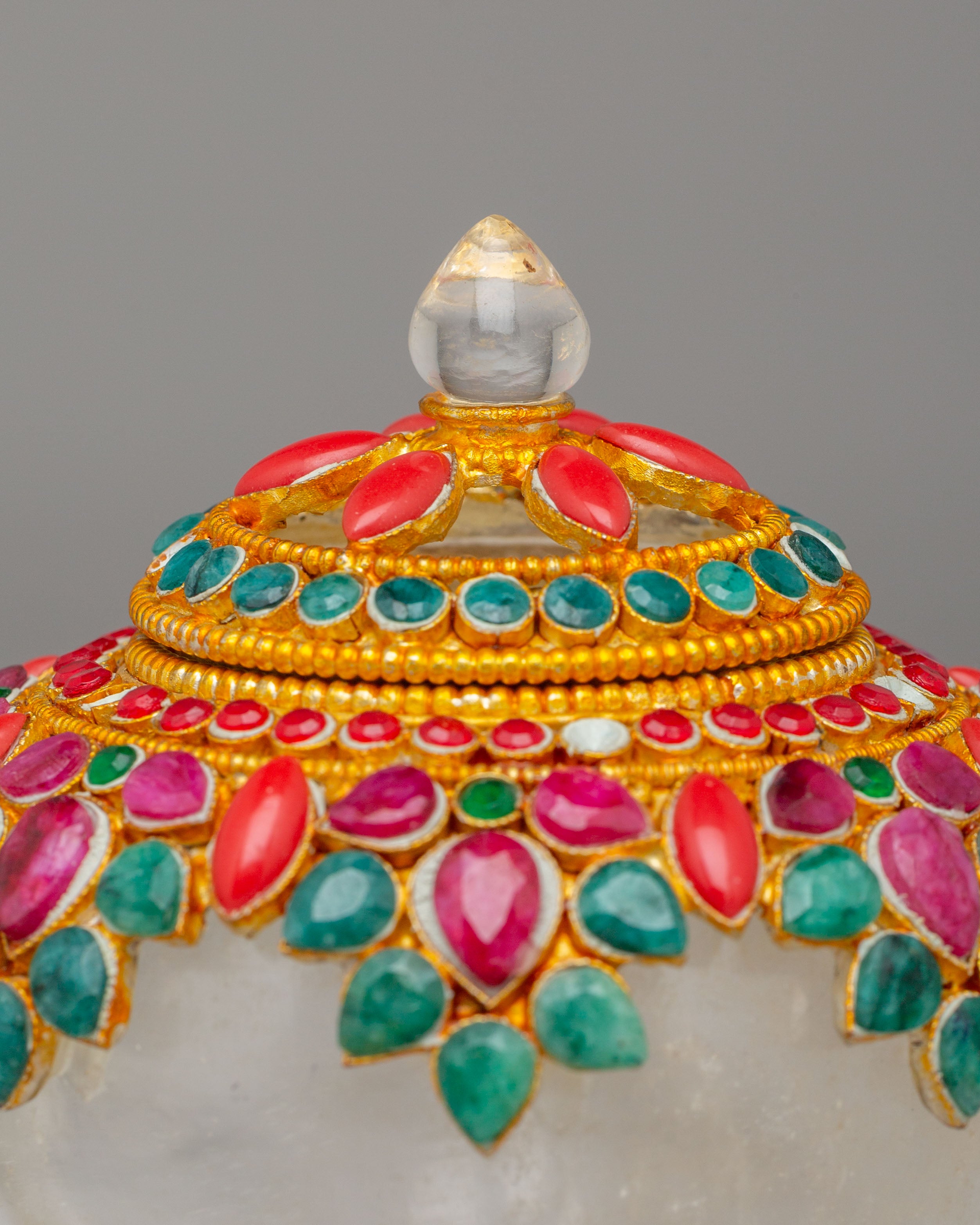 Handmade Decorative Crystal Rice Pot | Spiritual Home Decor
