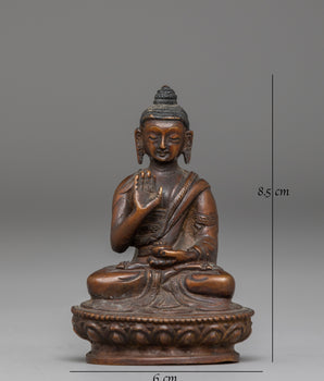 Handcrafted Oxidized Statue of Amogasiddhi