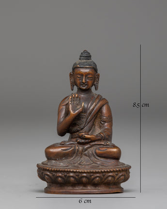 Handcrafted Oxidized Statue of Amogasiddhi